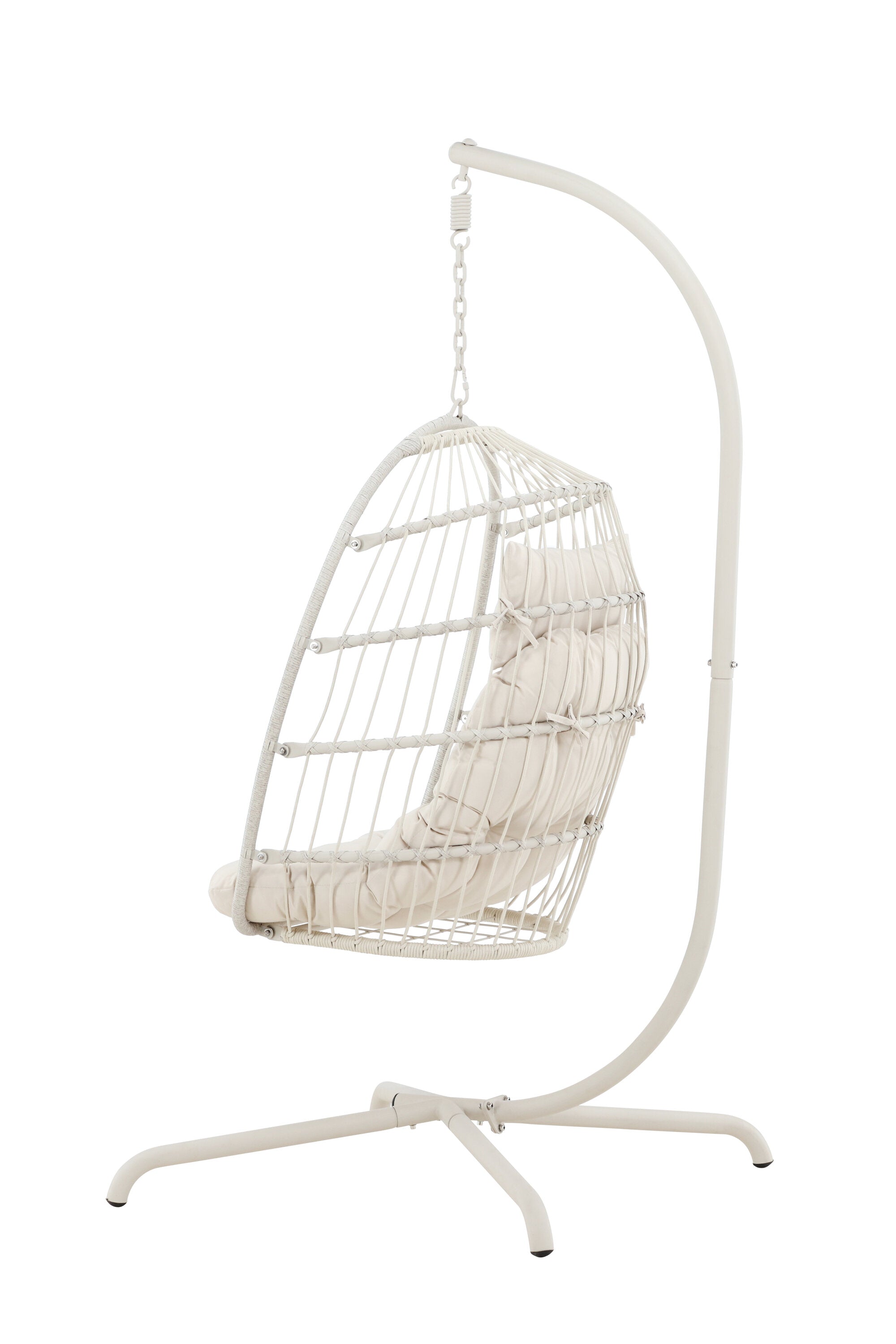 Trezza Hängesessel in Beige präsentiert im Onlineshop von KAQTU Design AG. Hängestuhl ist von Venture Home