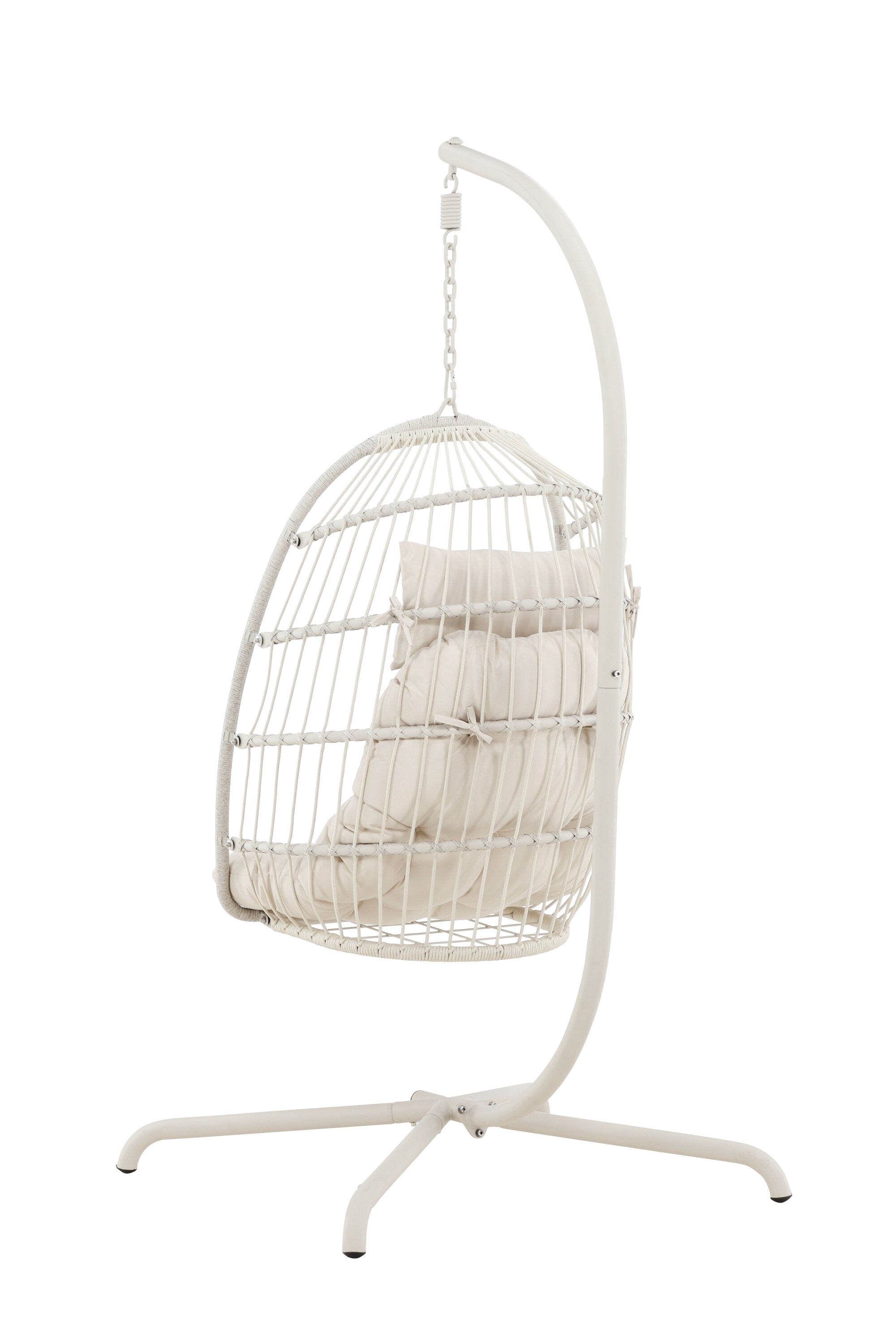 Trezza Hängesessel in Beige präsentiert im Onlineshop von KAQTU Design AG. Hängestuhl ist von Venture Home