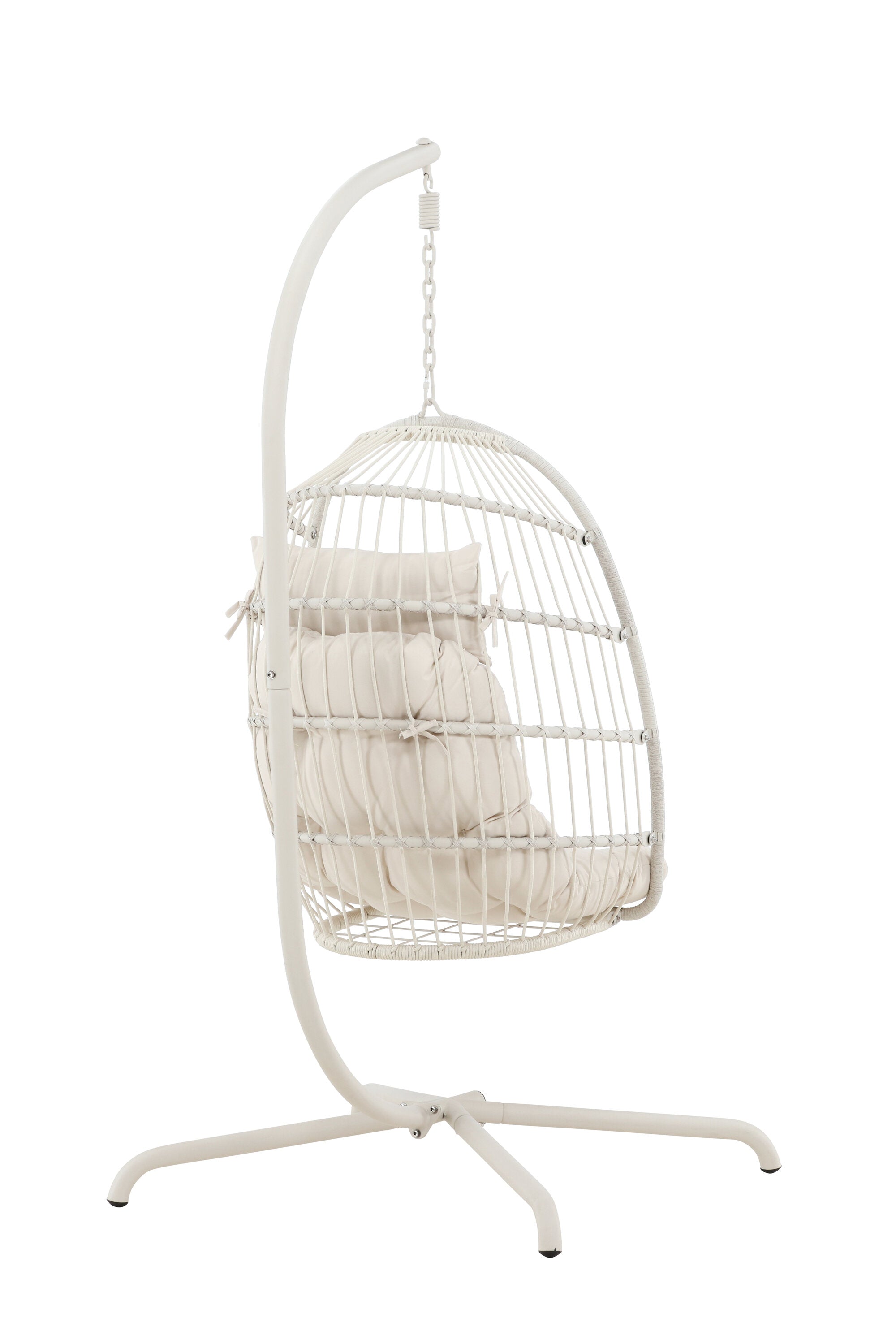 Trezza Hängesessel in Beige präsentiert im Onlineshop von KAQTU Design AG. Hängestuhl ist von Venture Home