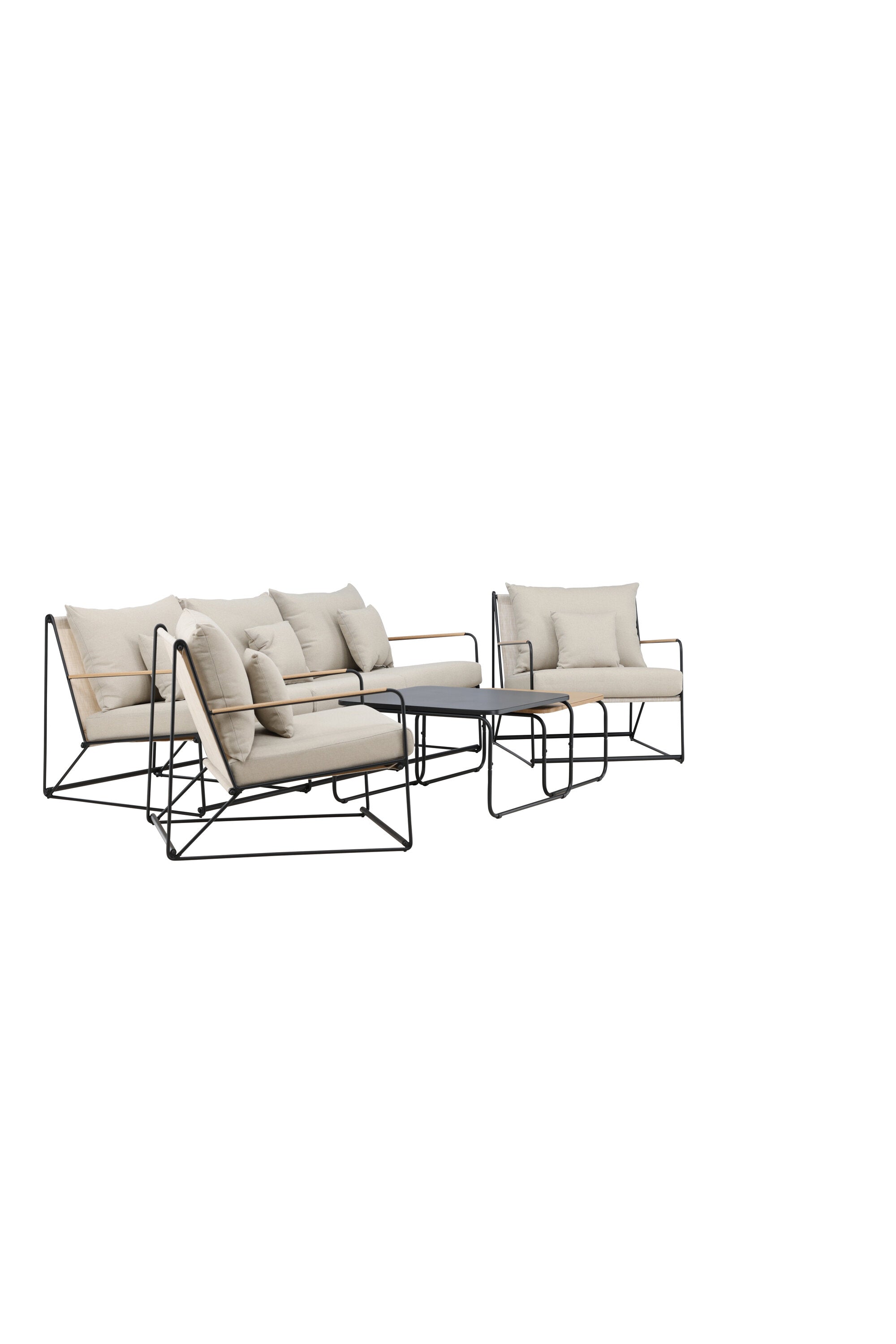 Elegantes Palazzo Sofa Set: Robuster Stahlrahmen, wetterfeste Kissen, ideal für stilvolle Entspannung im Freien.