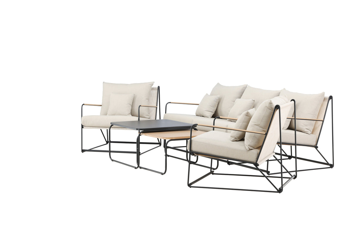 Palazzo Sofa Set in Beige/Schwarz präsentiert im Onlineshop von KAQTU Design AG. Loungeset ist von Venture Home