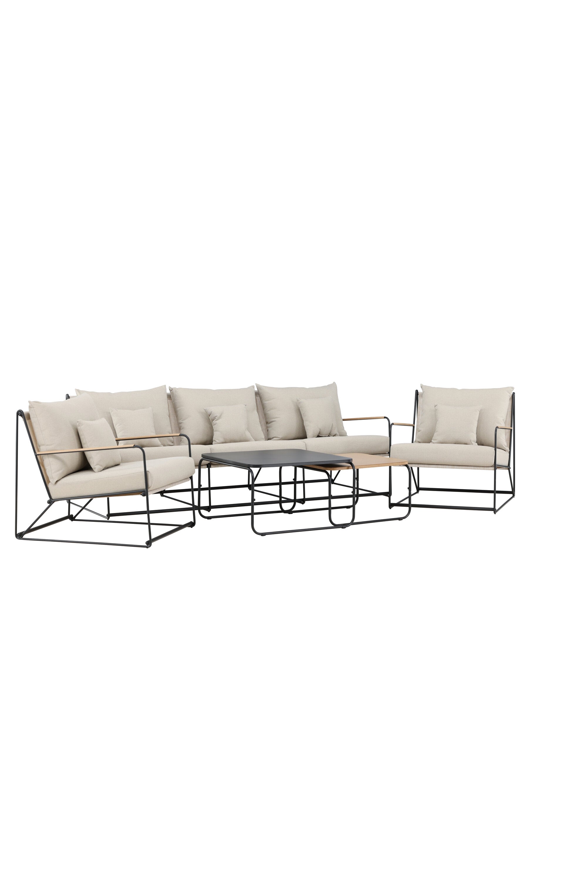 Elegantes Palazzo Sofa Set: Robuster Stahlrahmen, wetterfeste Kissen, ideal für stilvolle Entspannung im Freien.