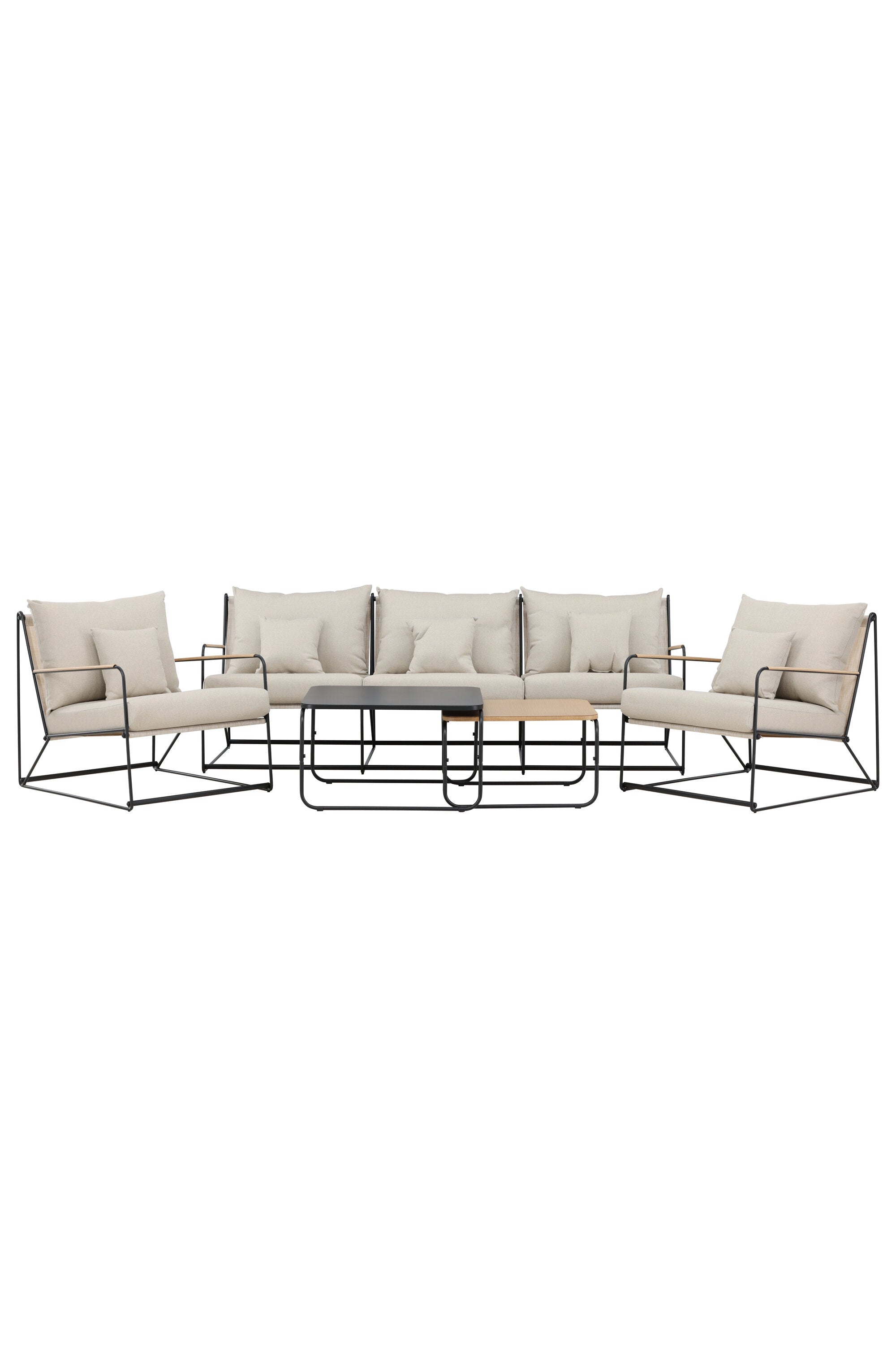 Elegantes Palazzo Sofa Set: Robuster Stahlrahmen, wetterfeste Kissen, ideal für stilvolle Entspannung im Freien.