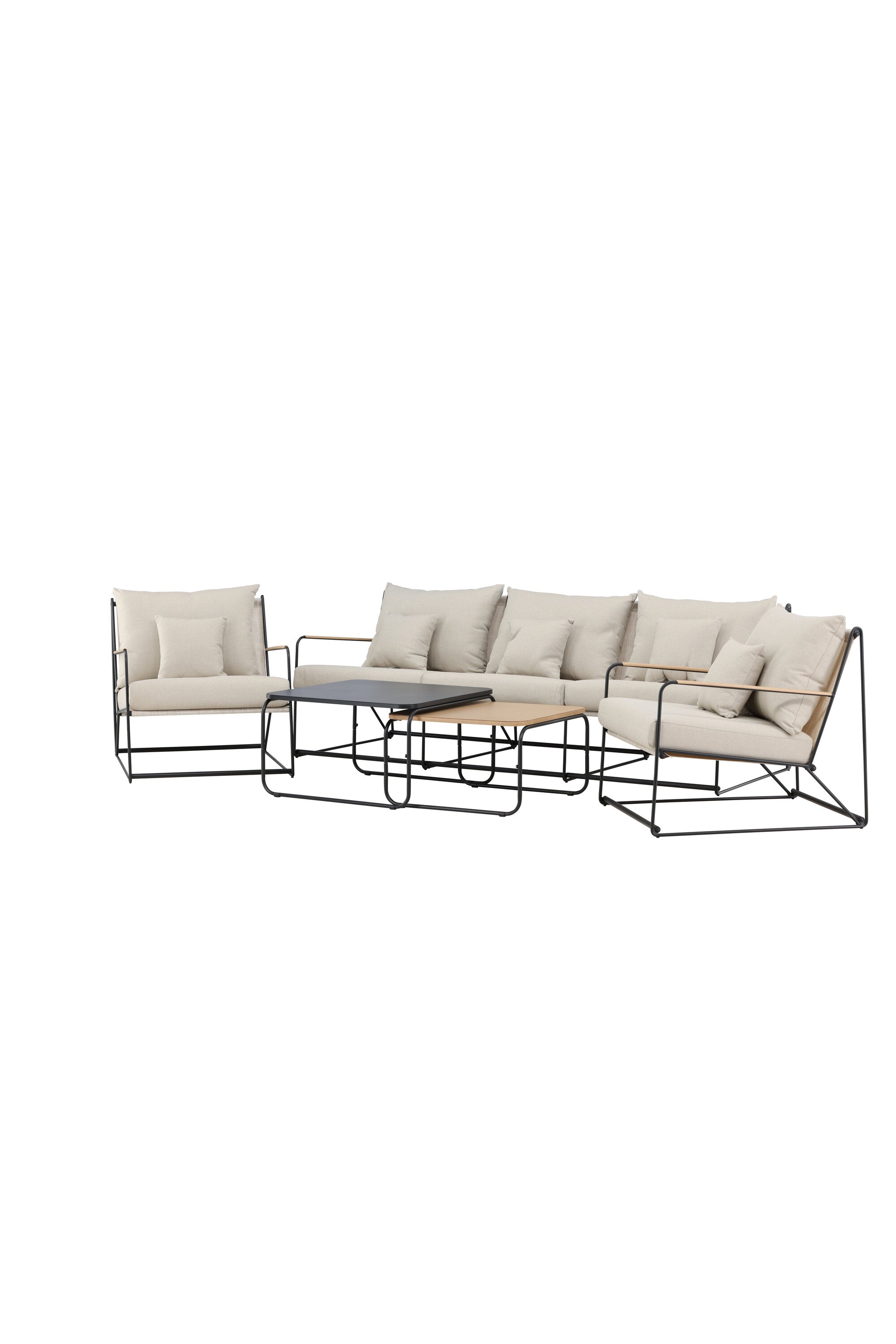 Elegantes Palazzo Sofa Set: Robuster Stahlrahmen, wetterfeste Kissen, ideal für stilvolle Entspannung im Freien.