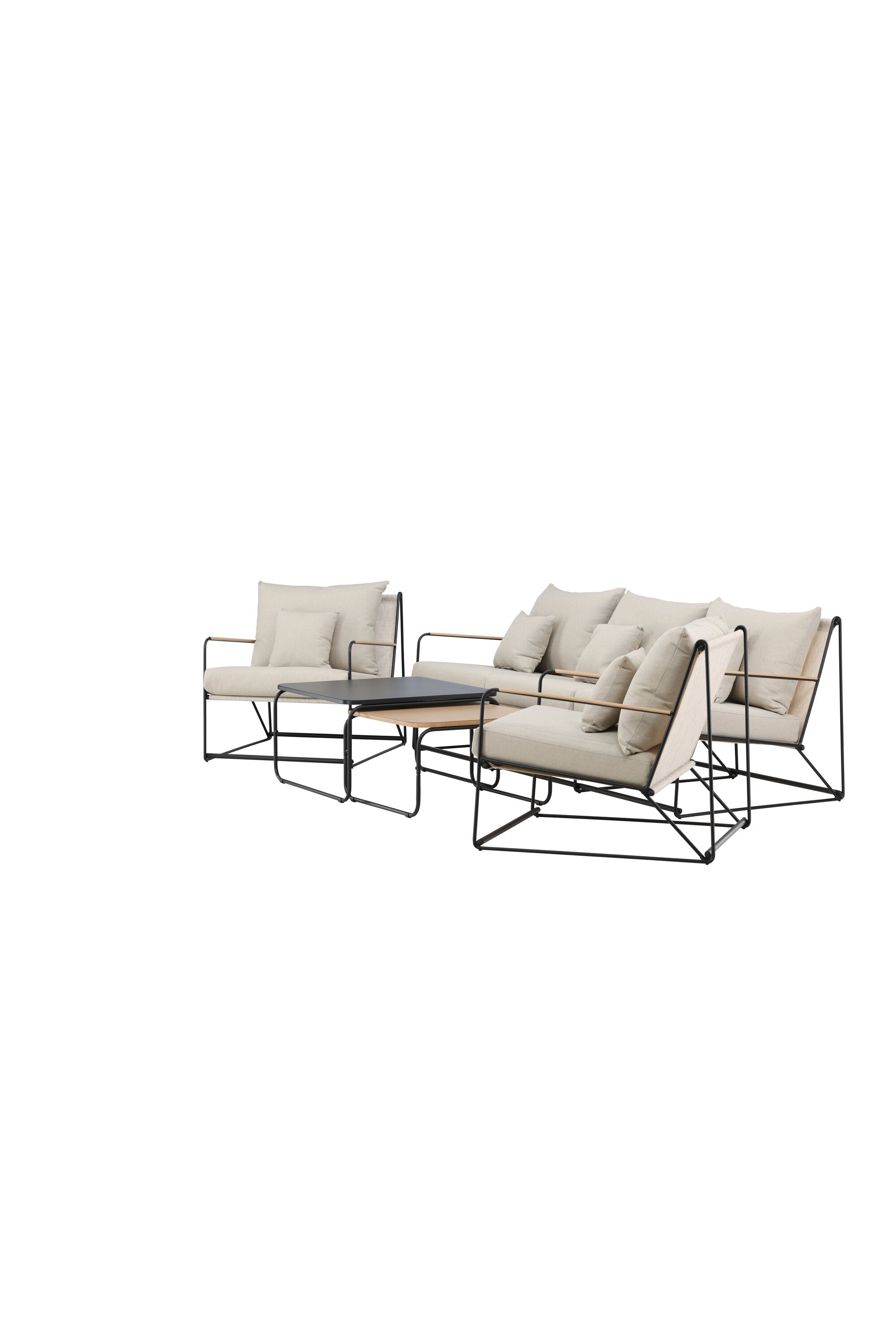 Elegantes Palazzo Sofa Set: Robuster Stahlrahmen, wetterfeste Kissen, ideal für stilvolle Entspannung im Freien.