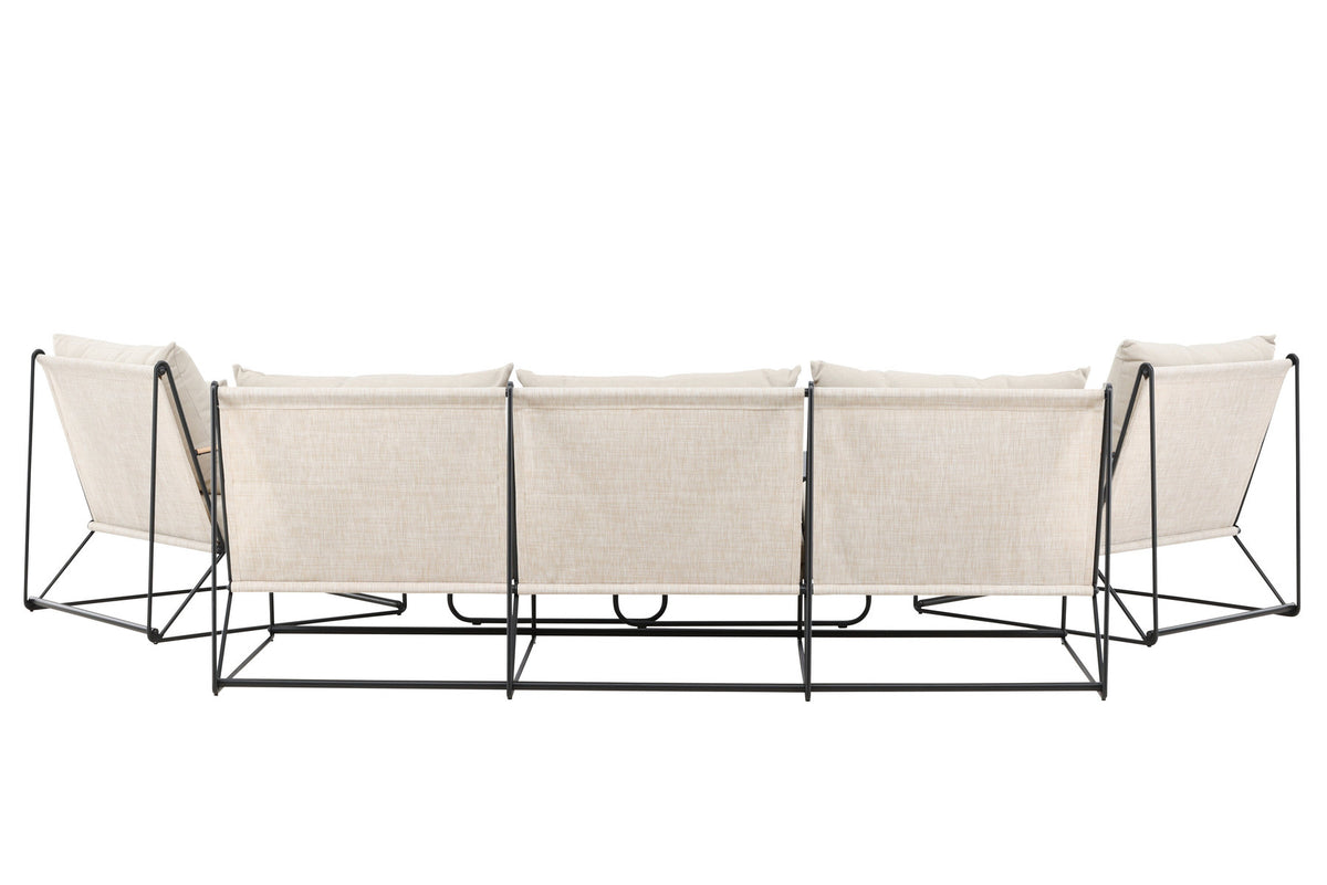 Palazzo Sofa Set in Beige/Schwarz präsentiert im Onlineshop von KAQTU Design AG. Loungeset ist von Venture Home