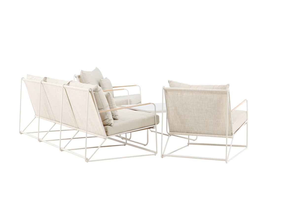 Palazzo Sofa Set in Beige präsentiert im Onlineshop von KAQTU Design AG. Loungeset ist von Venture Home