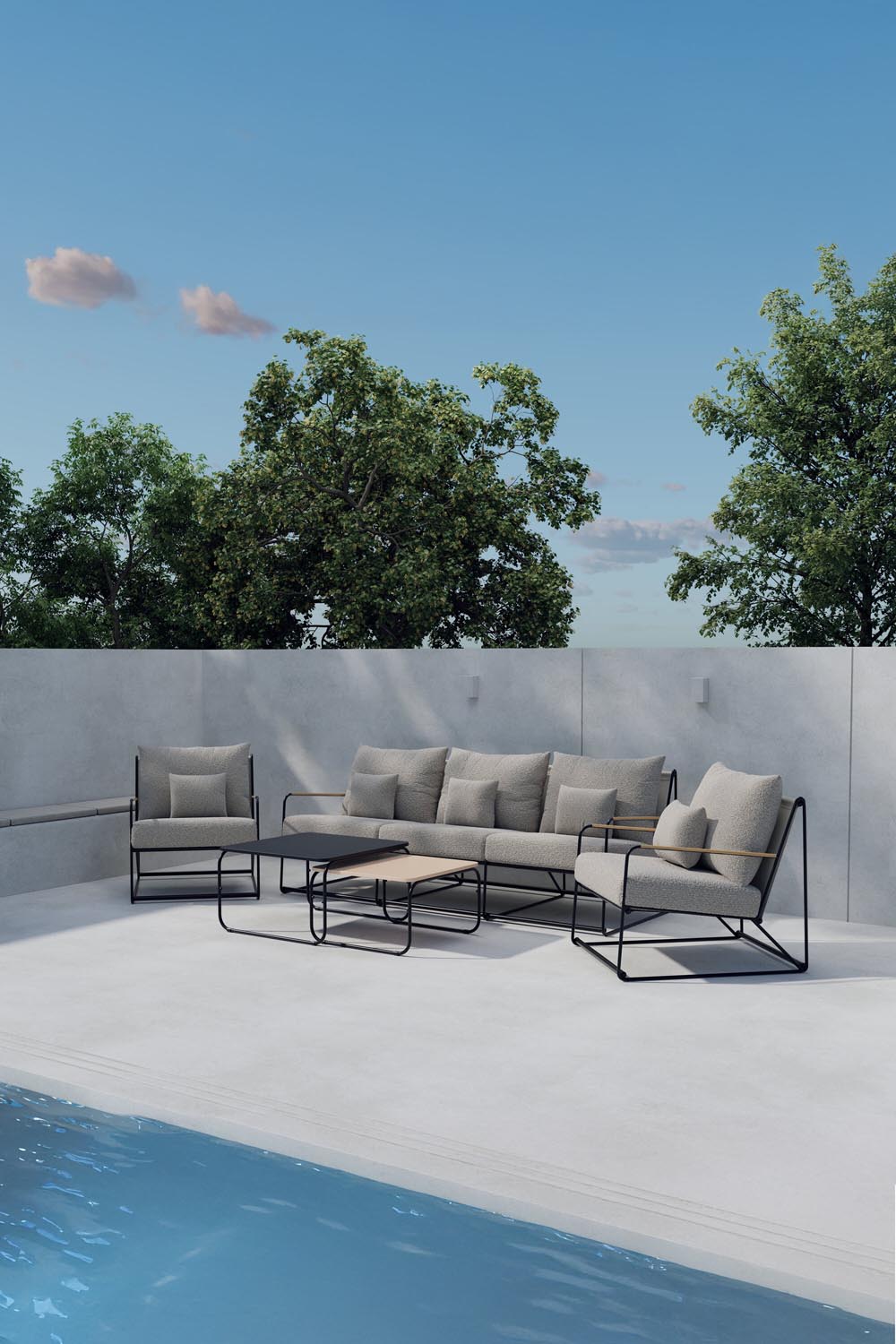 Palazzo Lounge Set in  präsentiert im Onlineshop von KAQTU Design AG. Loungeset ist von Venture Home
