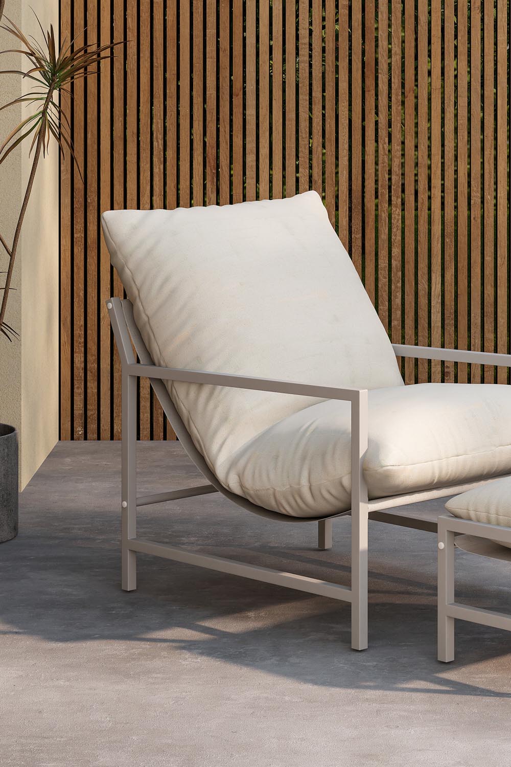 Corso Loungesessel in Beige präsentiert im Onlineshop von KAQTU Design AG. Outdoor-Sessel ist von Venture Home