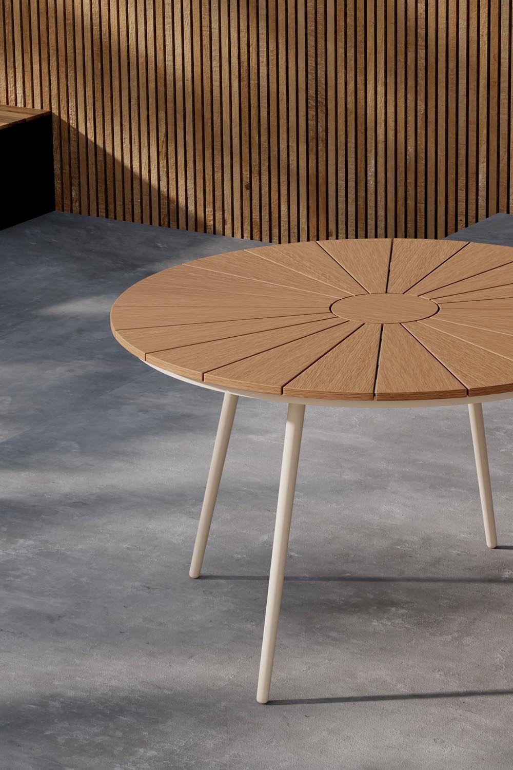 Rechteckiger Gartentisch San Vito in Beige präsentiert im Onlineshop von KAQTU Design AG. Gartentisch ist von Venture Home