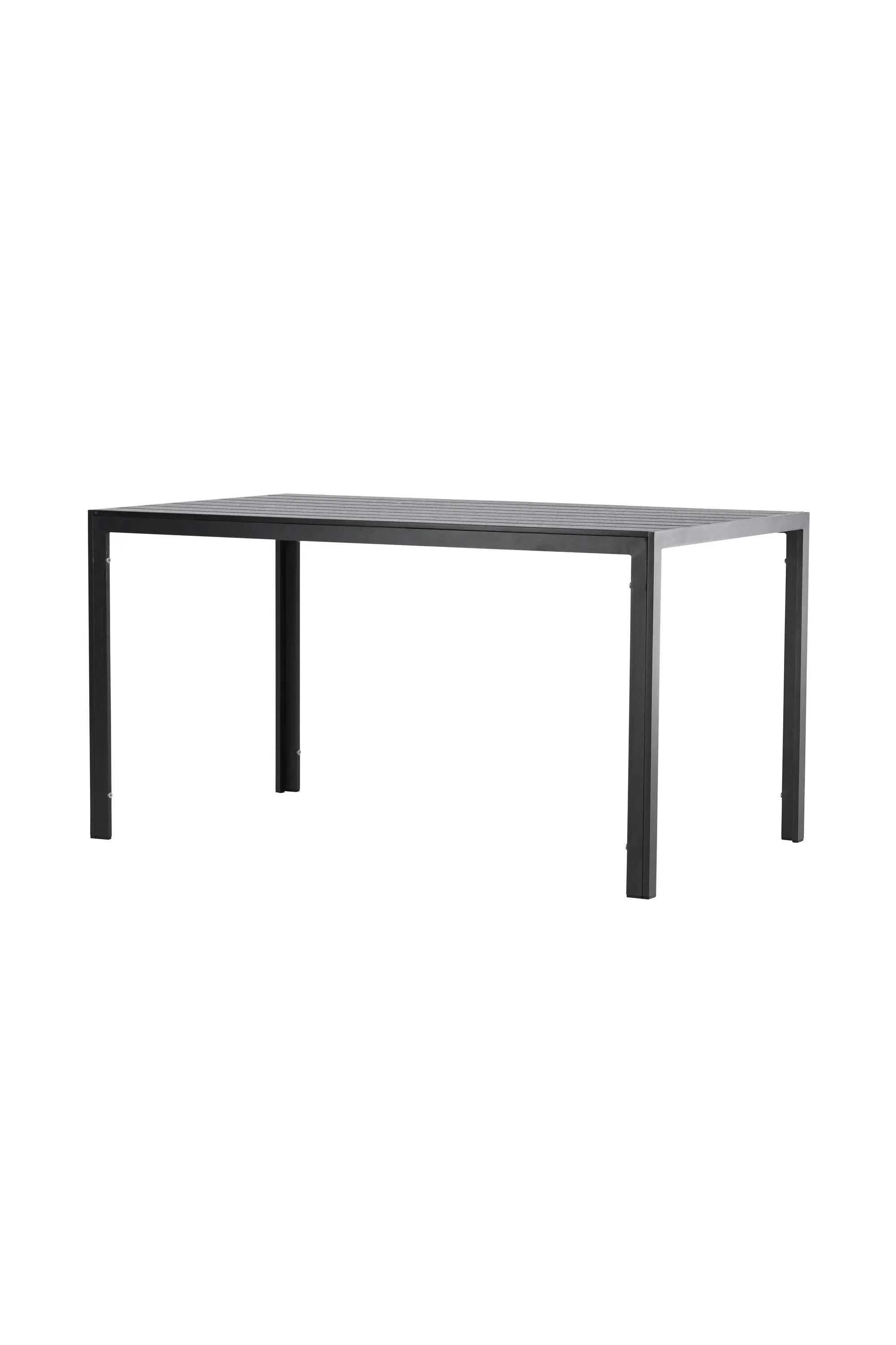 Der rechteckige Mirko Gartentisch von Venture Home kombiniert modernes Design mit Funktionalität für Ihren Außenbereich.