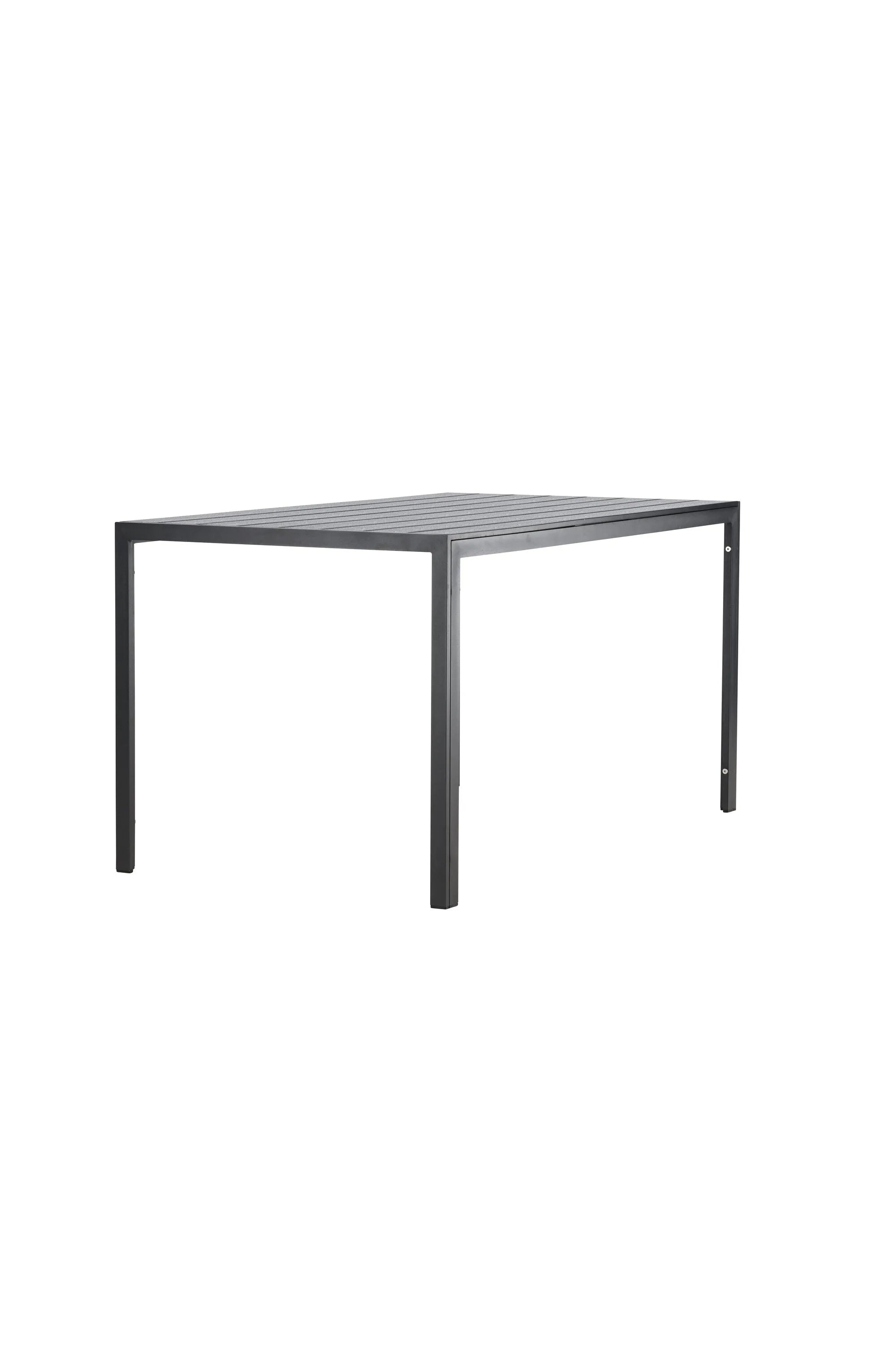Der rechteckige Mirko Gartentisch von Venture Home kombiniert modernes Design mit Funktionalität für Ihren Außenbereich.
