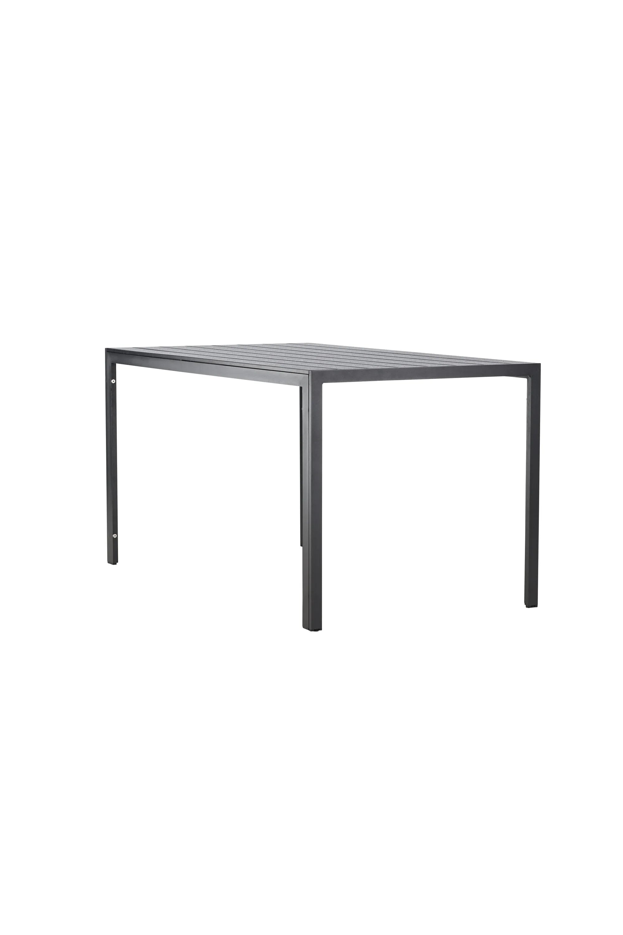 Der rechteckige Mirko Gartentisch von Venture Home kombiniert modernes Design mit Funktionalität für Ihren Außenbereich.