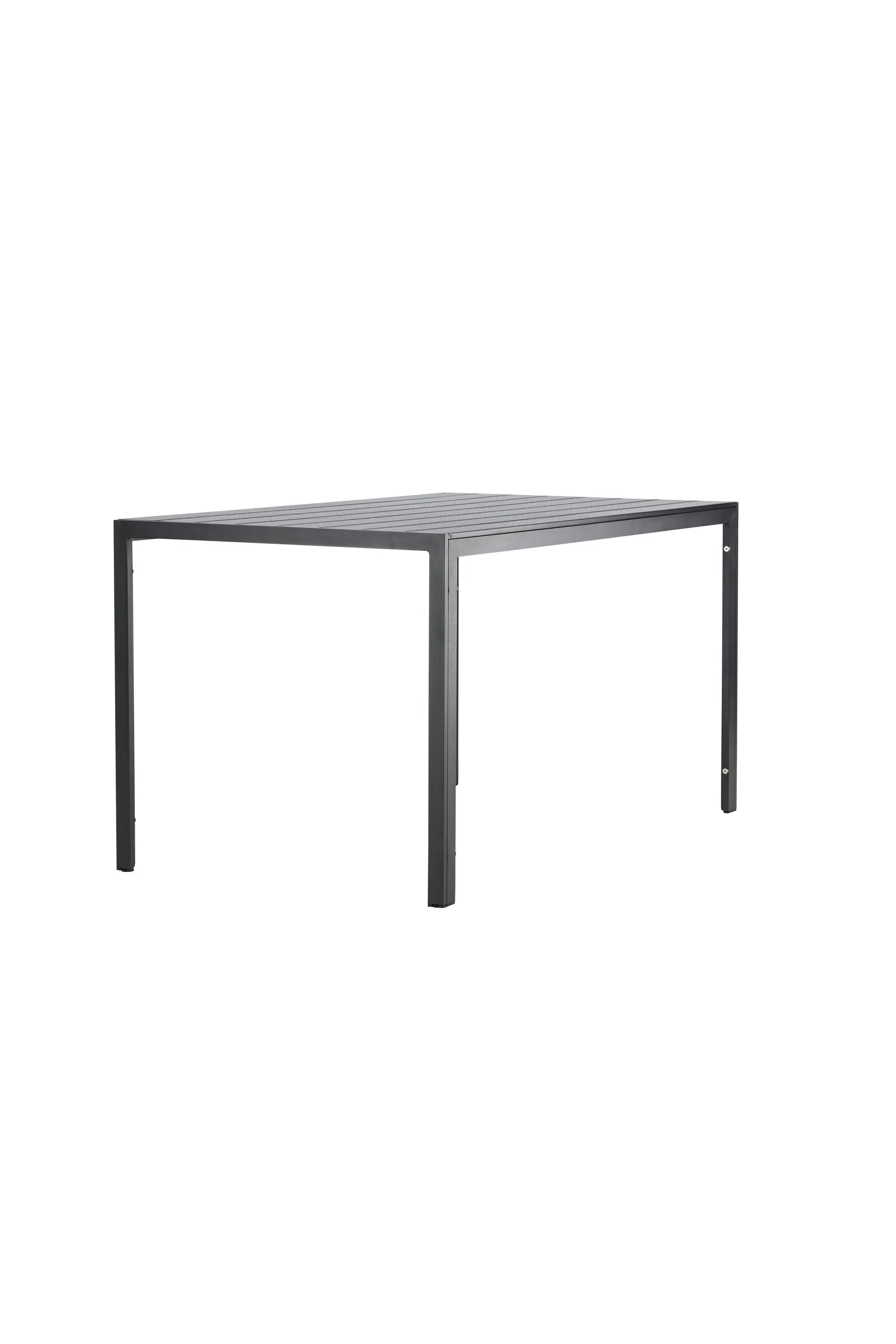 Der rechteckige Mirko Gartentisch von Venture Home kombiniert modernes Design mit Funktionalität für Ihren Außenbereich.