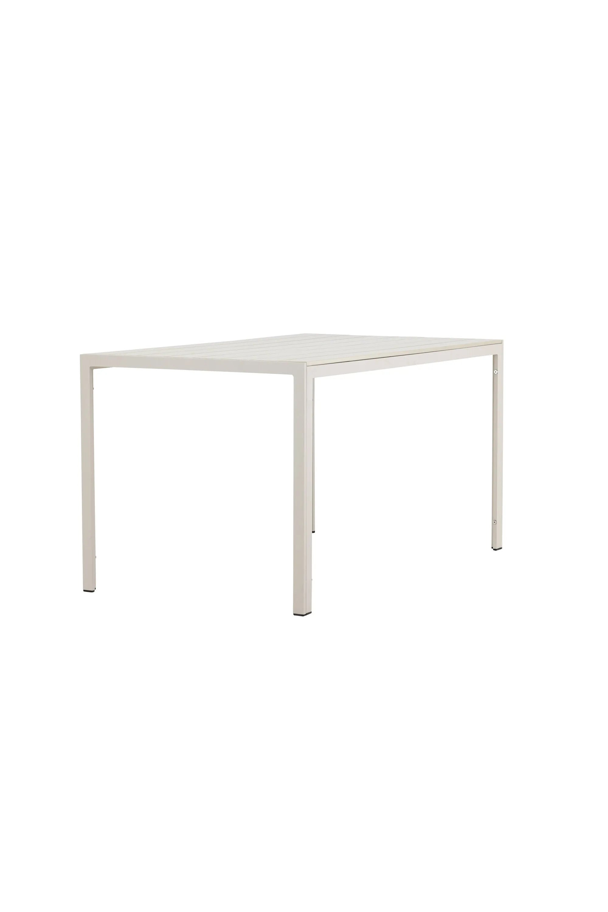 Der rechteckige Mirko Gartentisch von Venture Home kombiniert modernes Design mit Funktionalität für Ihren Außenbereich.