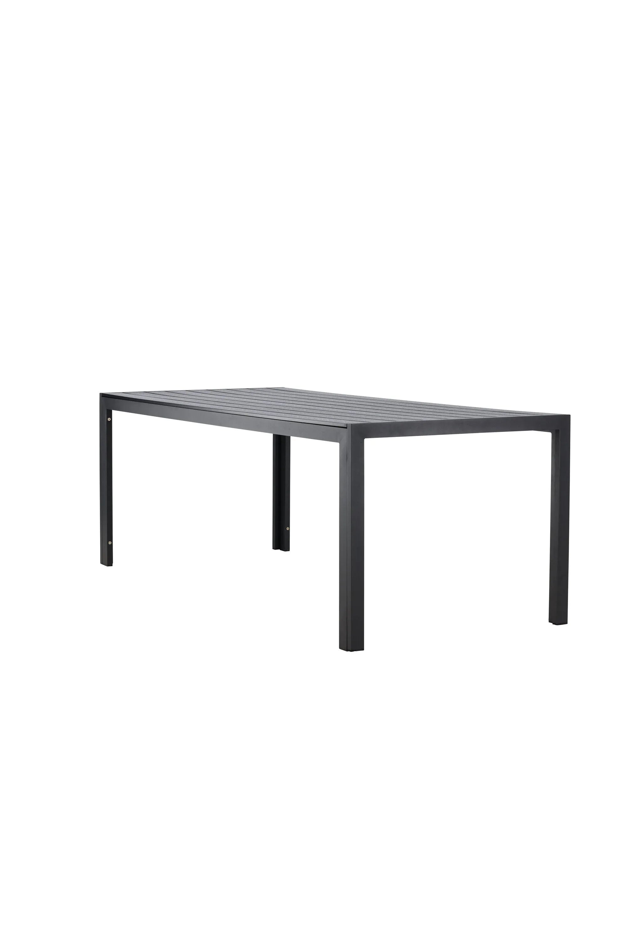 Der Mirko Gartentisch von Venture Home kombiniert rechteckiges Design mit Funktionalität für stilvolle Außenbereiche.