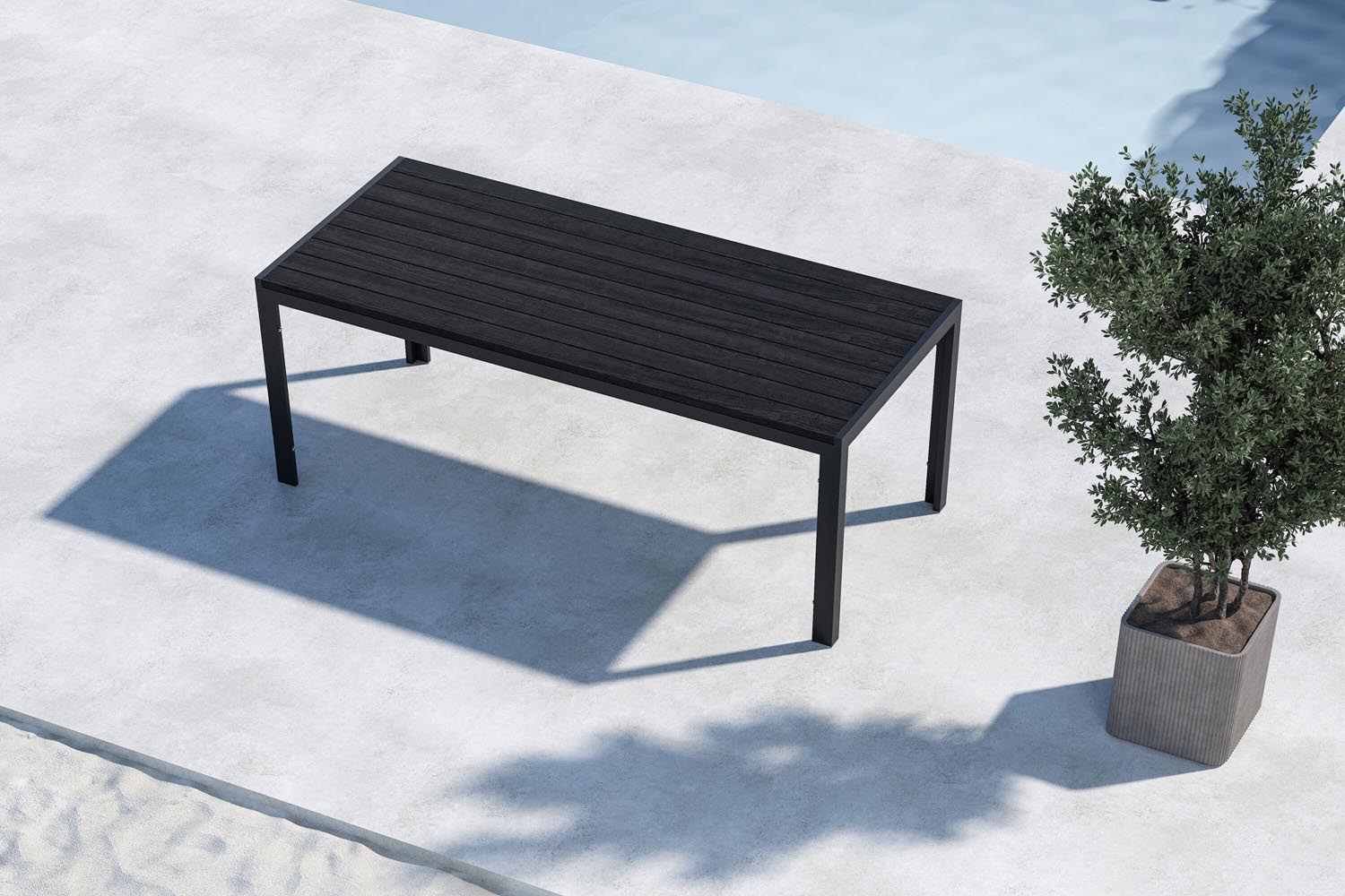 Mirko rectangular garden table