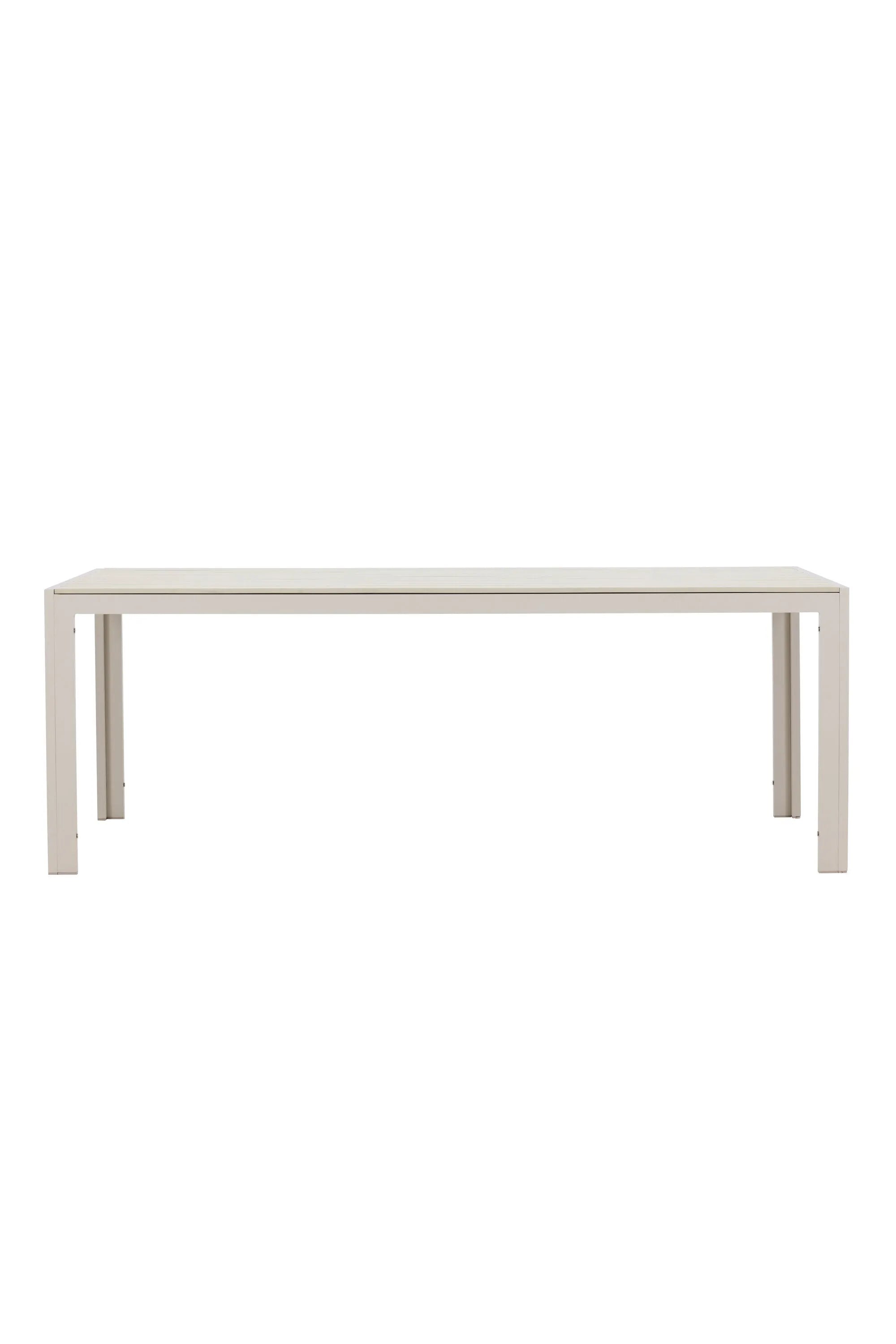 Der rechteckige Mirko Gartentisch von Venture Home kombiniert stilvolles Design mit praktischer Funktionalität für Ihren Außenbereich.
