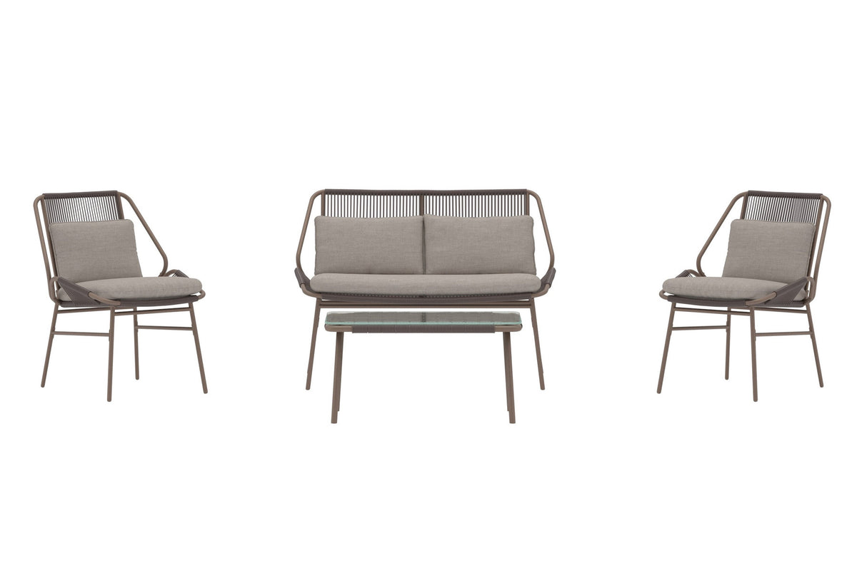 Zakynthos Sofa-Set in Braun präsentiert im Onlineshop von KAQTU Design AG. Loungeset ist von Venture Home