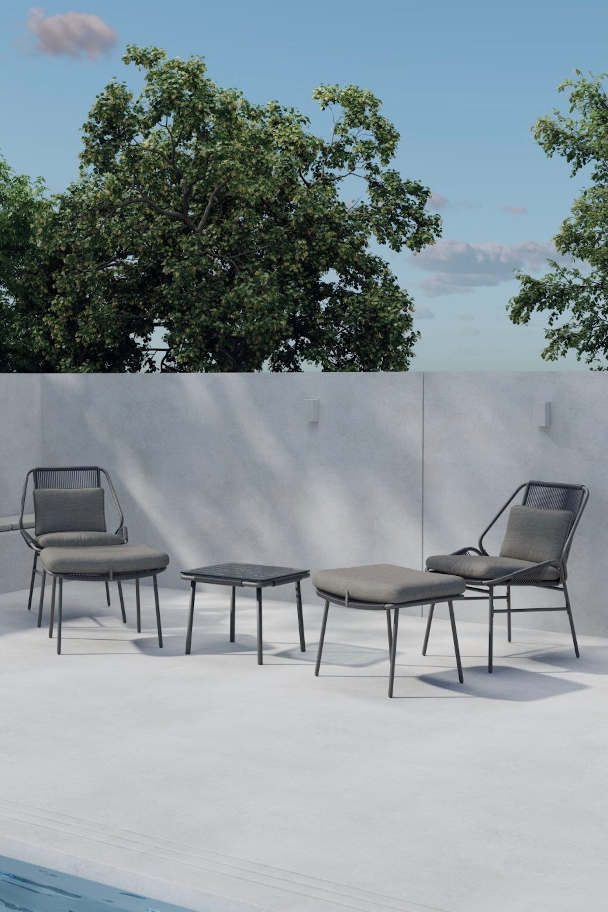 Zakynthos Lounge-Set in  präsentiert im Onlineshop von KAQTU Design AG. Loungeset ist von Venture Home