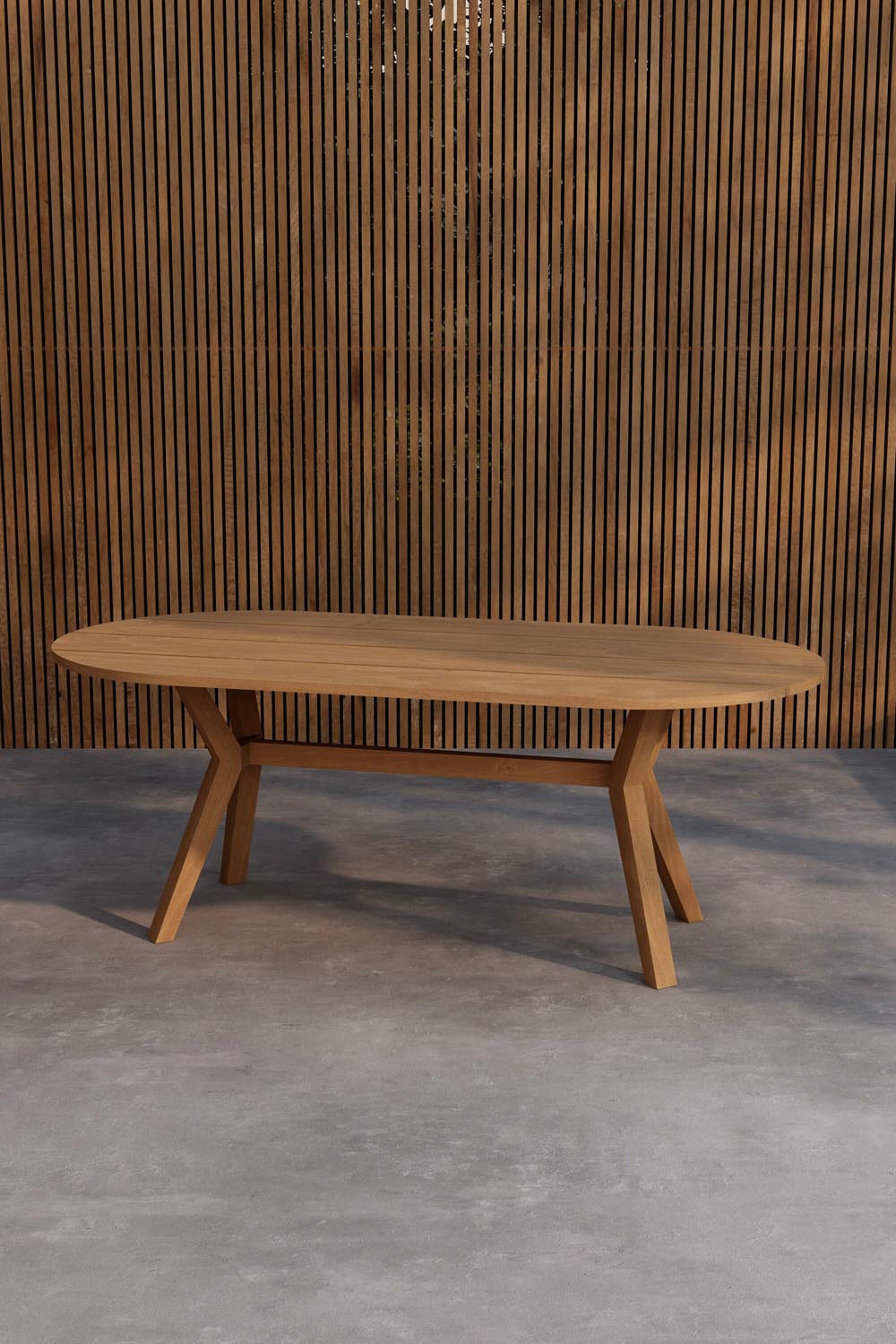 Kenya Oval Esstisch in Natur präsentiert im Onlineshop von KAQTU Design AG. Esstisch ist von Venture Home