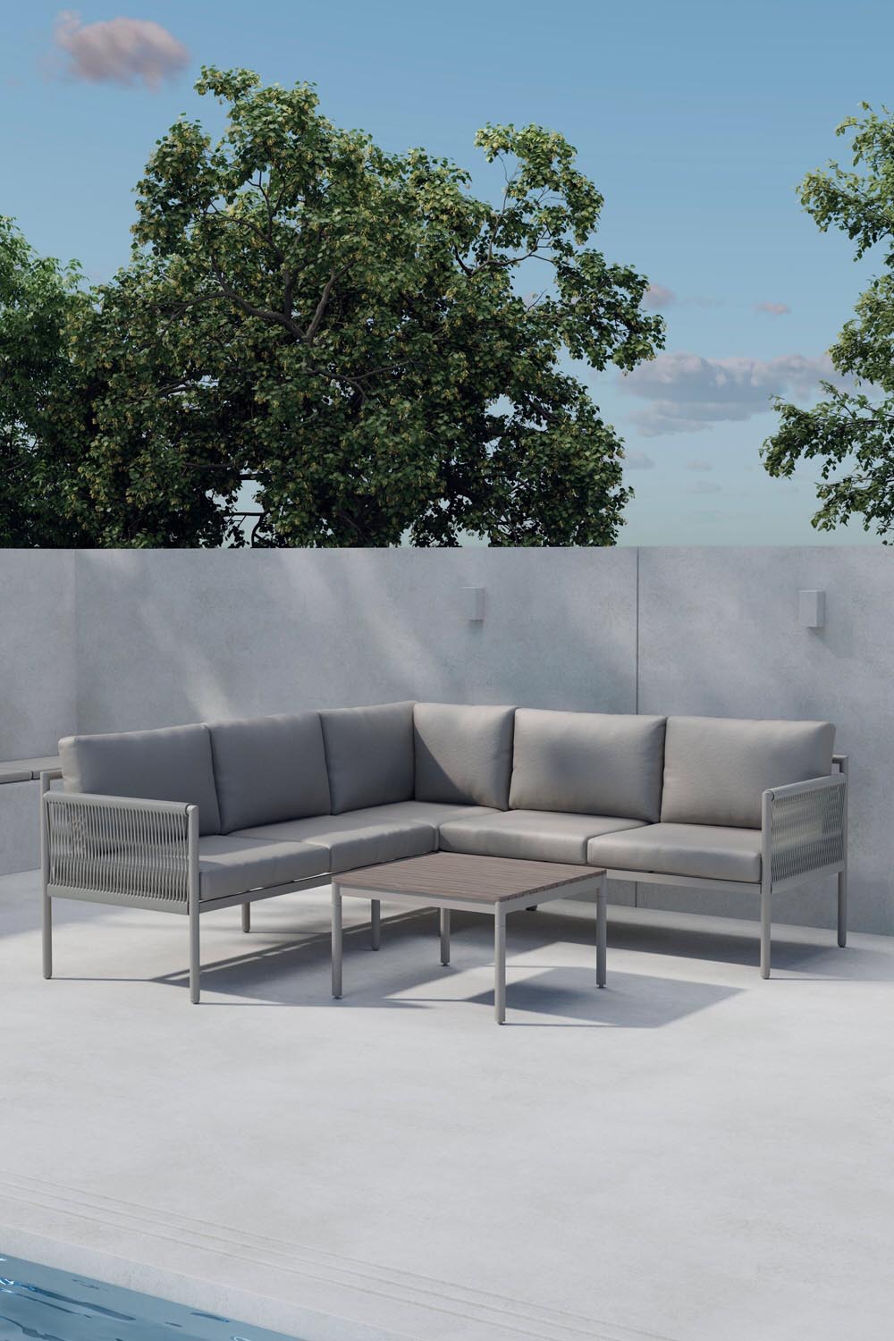 Kos Corner Sofa Set in  präsentiert im Onlineshop von KAQTU Design AG. Loungeset ist von Venture Home