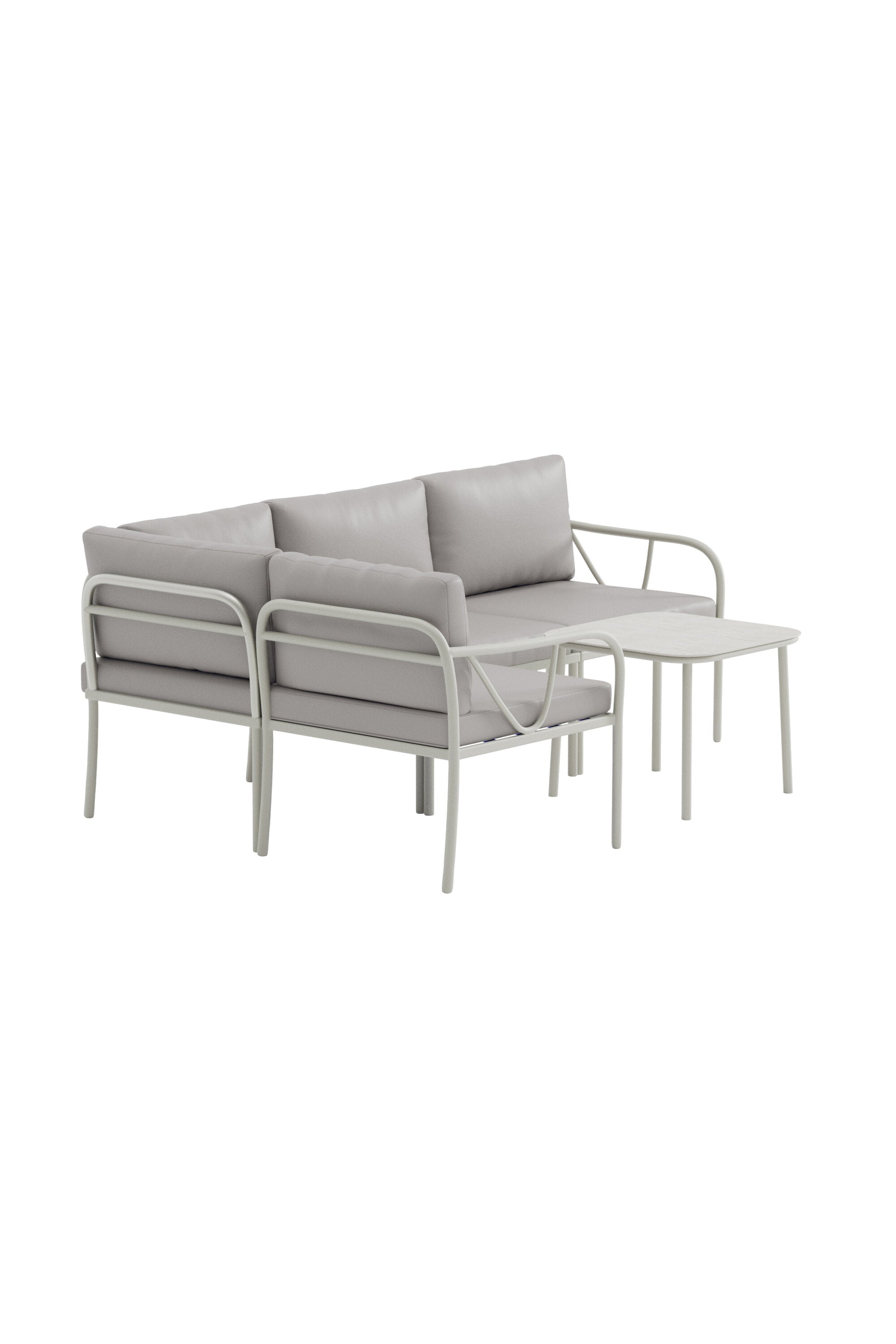 Hydra Ecksofa-Set in Greige präsentiert im Onlineshop von KAQTU Design AG. Loungeset ist von Venture Home