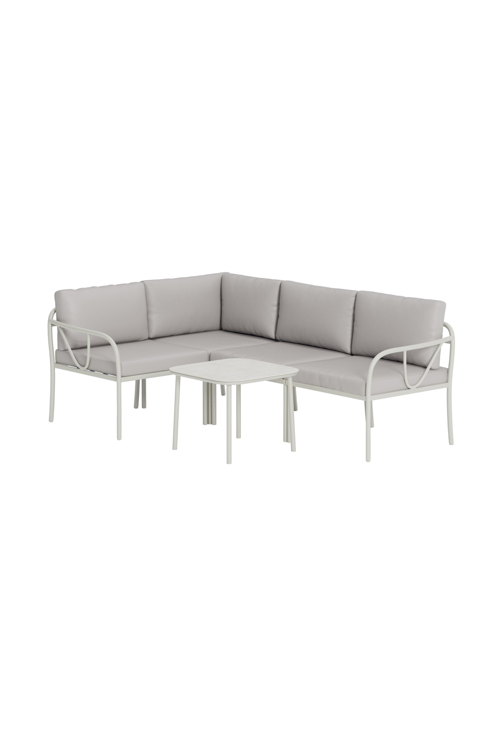 Hydra Ecksofa-Set in Greige präsentiert im Onlineshop von KAQTU Design AG. Loungeset ist von Venture Home