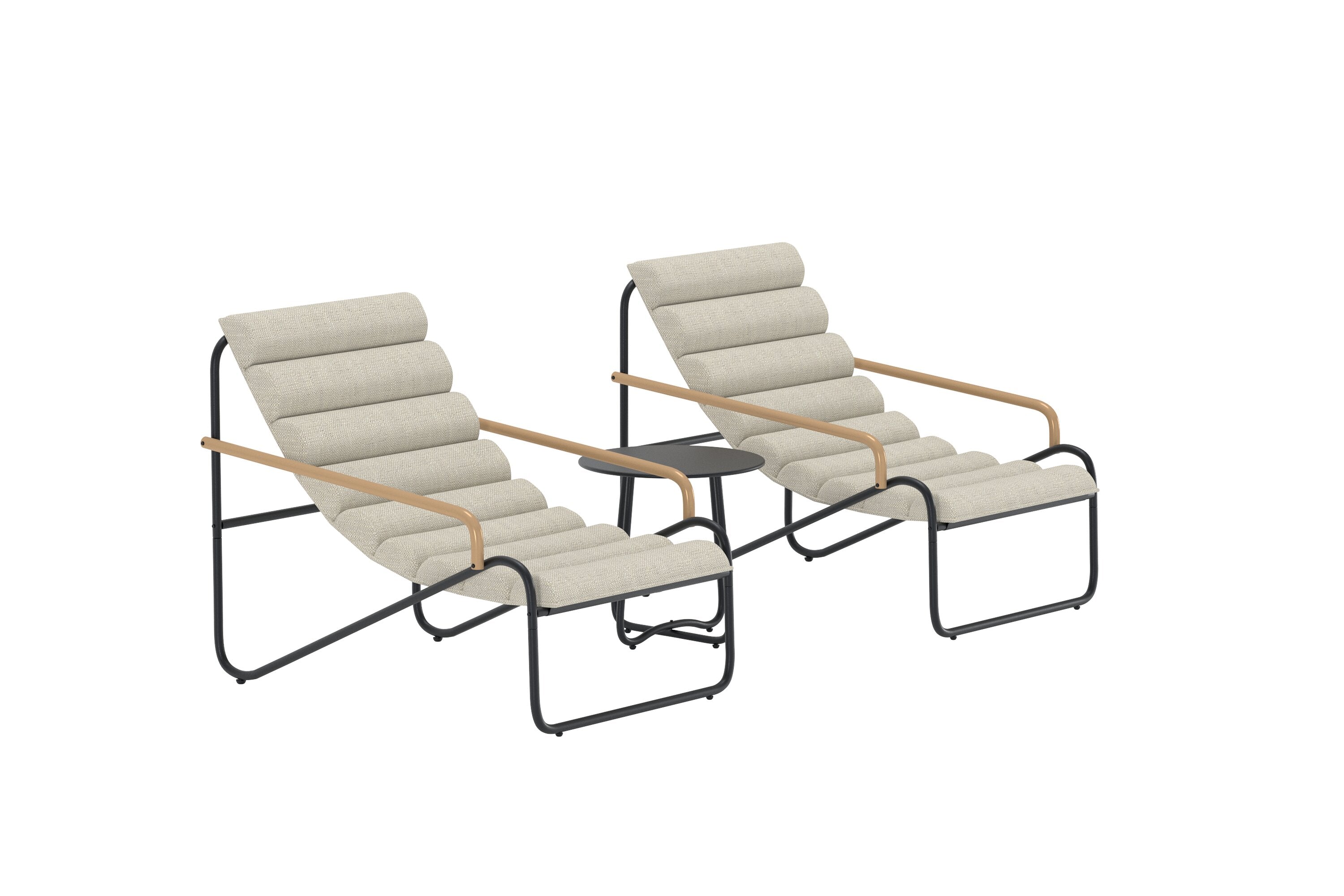 Elegantes Ithaka Loungeset für den Außenbereich von Venture Home, ideal für gemütliche Momente im Garten oder auf der Terrasse.