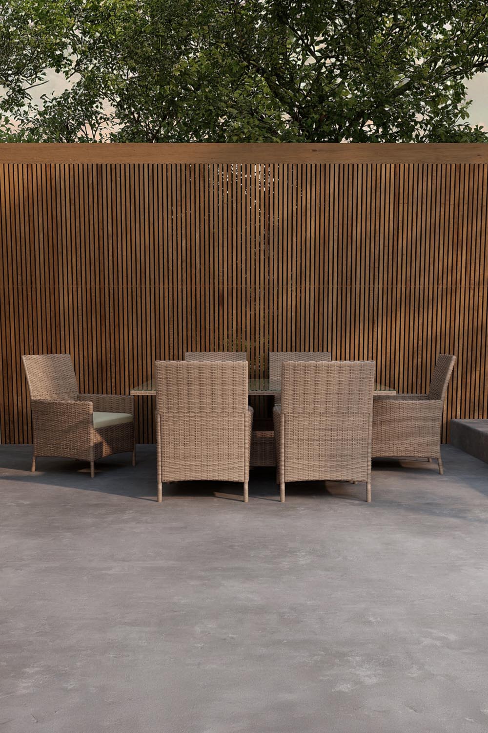 Lefkas Esstischgarnitur in  präsentiert im Onlineshop von KAQTU Design AG. Gartentischset ist von Venture Home