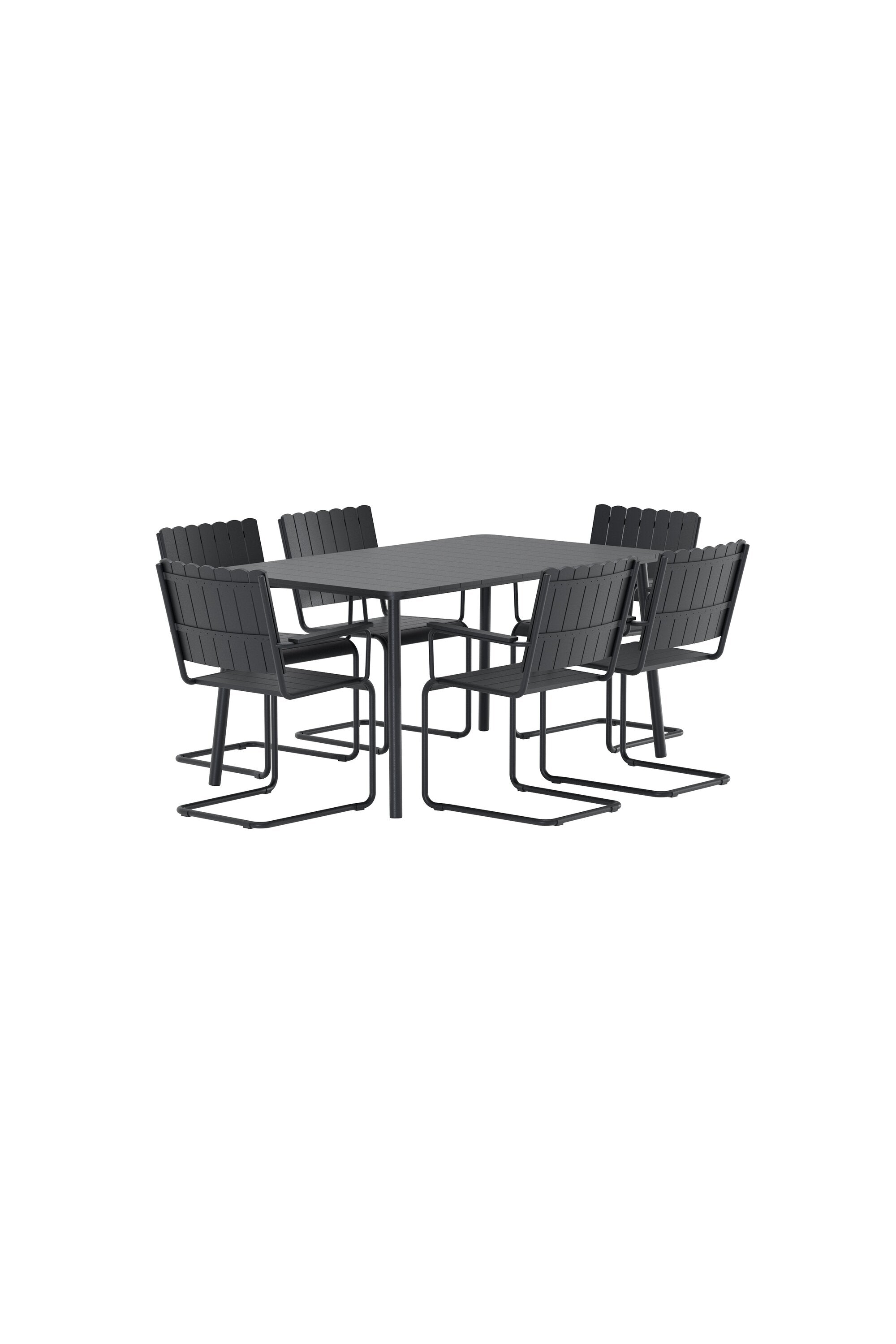 Holmsund Gartentischset in Schwarz präsentiert im Onlineshop von KAQTU Design AG. Gartentischset ist von Venture Home