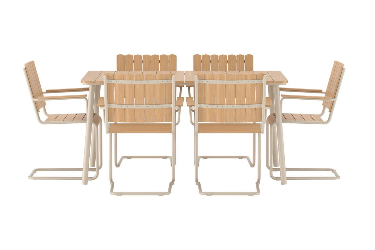 Holmsund Essgruppe in Beige präsentiert im Onlineshop von KAQTU Design AG. Gartentischset ist von Venture Home