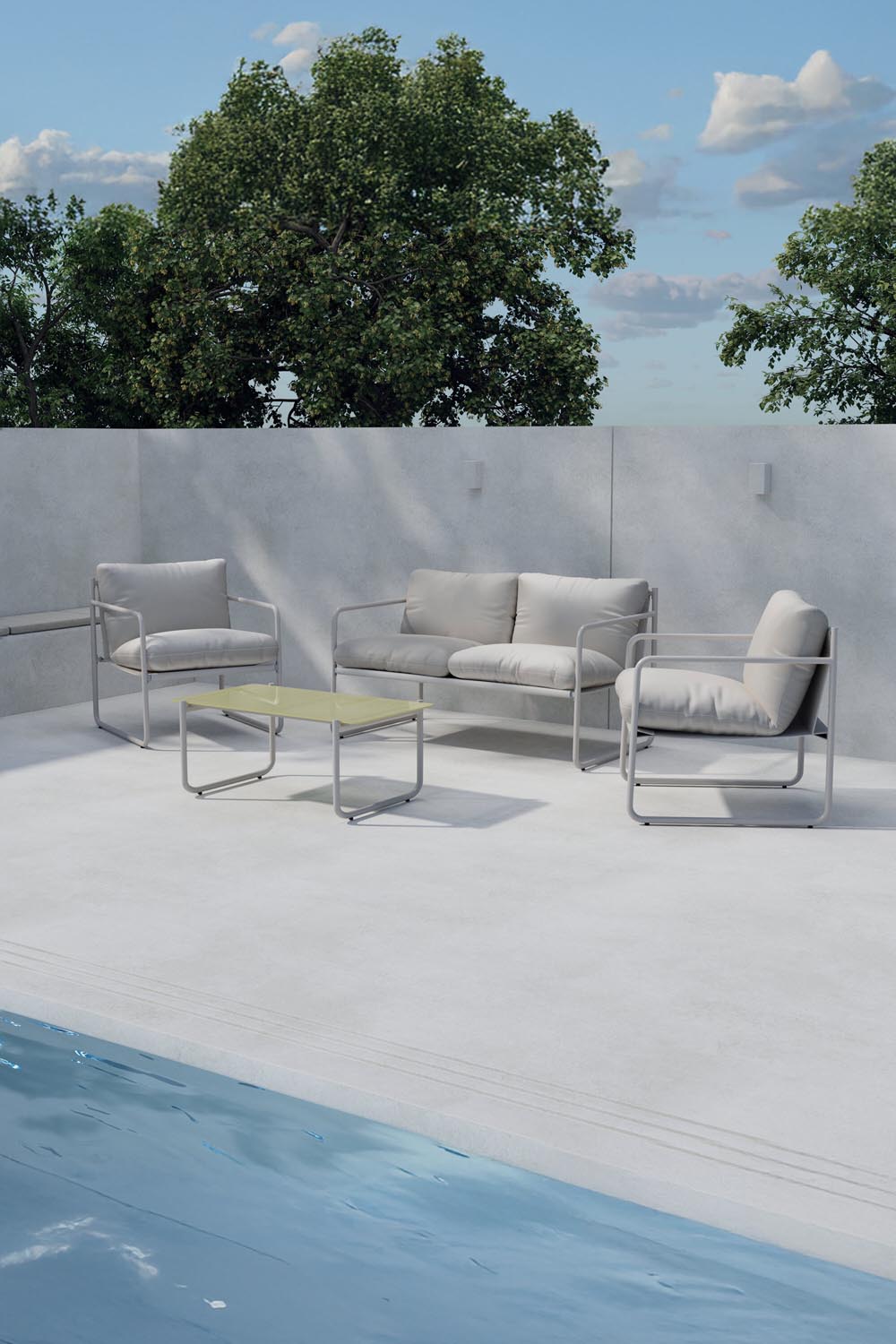 Thassos Sofa Set in  präsentiert im Onlineshop von KAQTU Design AG. Loungeset ist von Venture Home