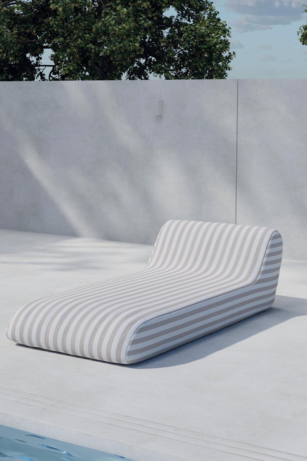 Redang Sonnenliege in Beige präsentiert im Onlineshop von KAQTU Design AG. Liegestuhl ist von Venture Home