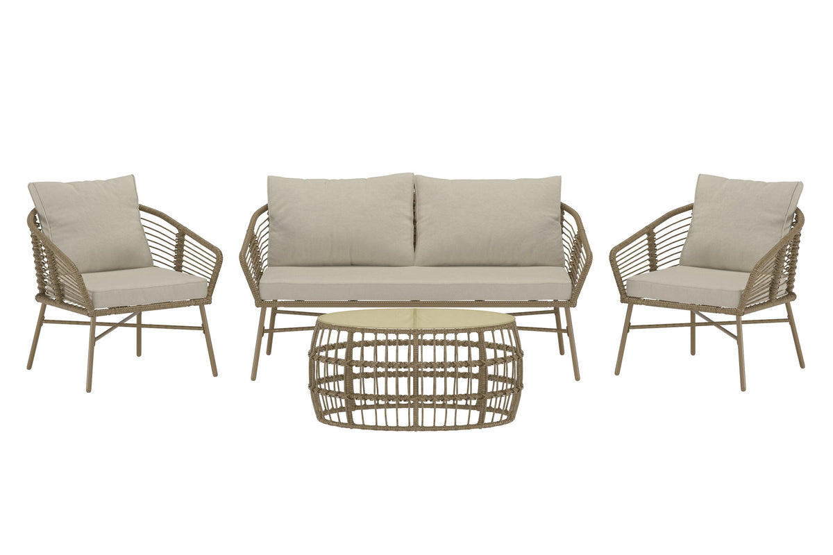 Lipari Sofa Set in Braun präsentiert im Onlineshop von KAQTU Design AG. Loungeset ist von Venture Home