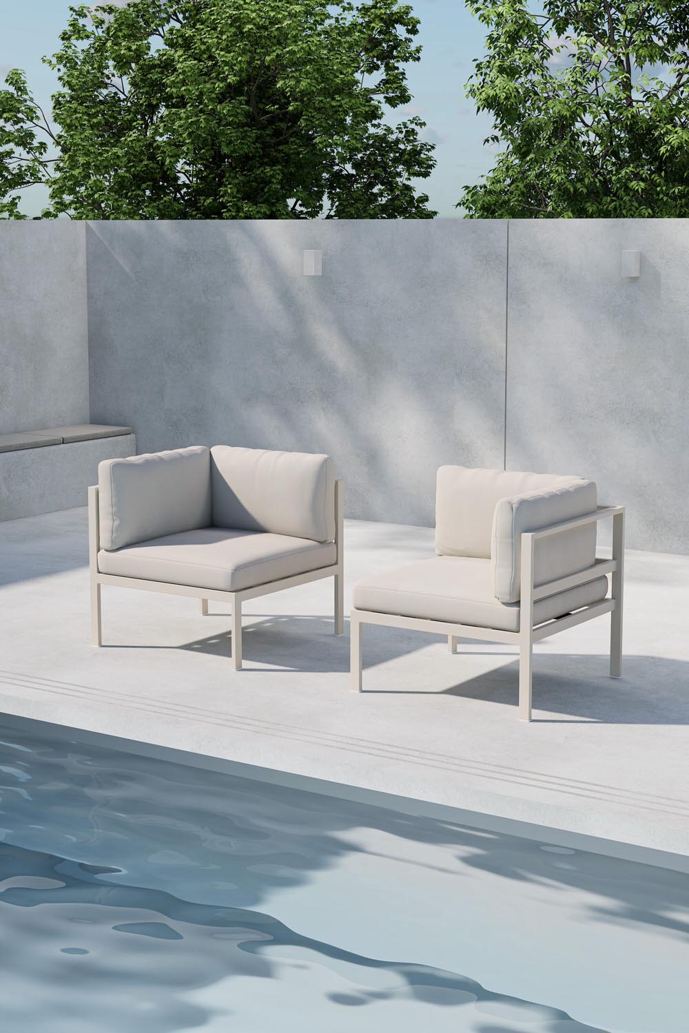 Copacabana Sofa Modul in Beige präsentiert im Onlineshop von KAQTU Design AG. Lounge Sofa ist von Venture Home