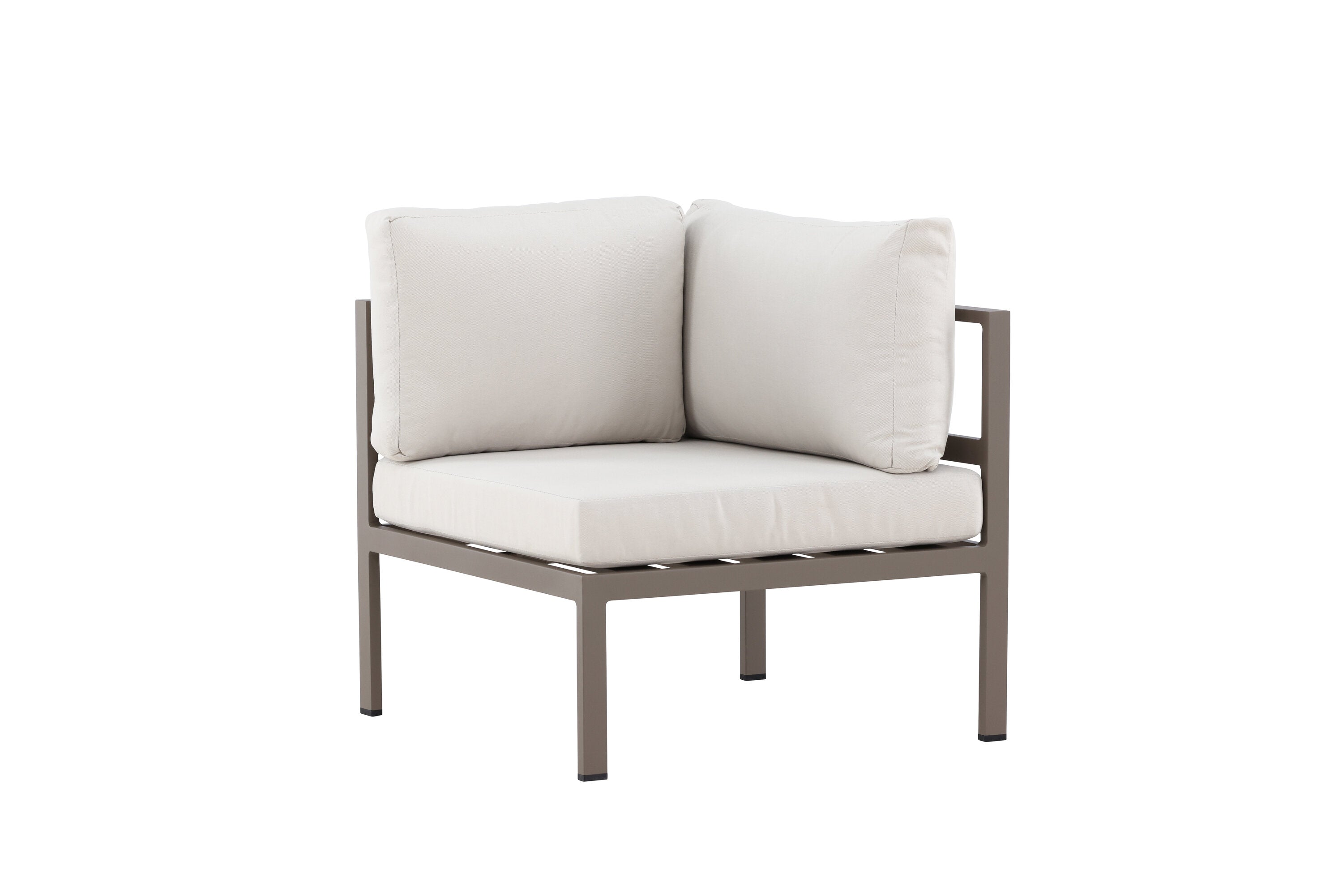 Modernes Eckmodul des Copacabana Sofas von Venture Home, ideal für stilvolle Terrassen und entspannende Lounge-Bereiche.