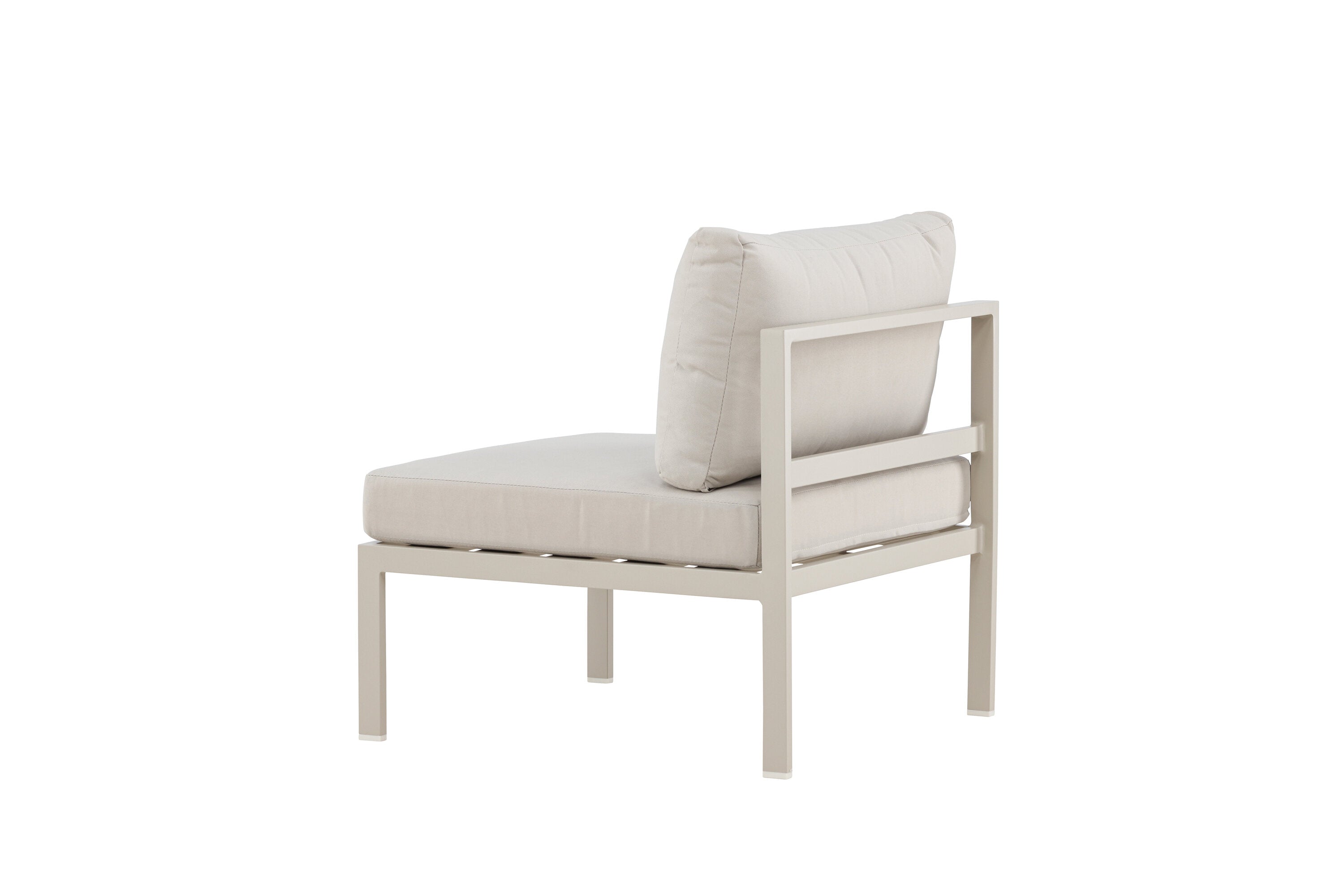 Elegantes Mittelmodul des Copacabana Sofas von Venture Home in Beige, perfekt für entspannte Lounge-Atmosphäre und gesellige Runden.