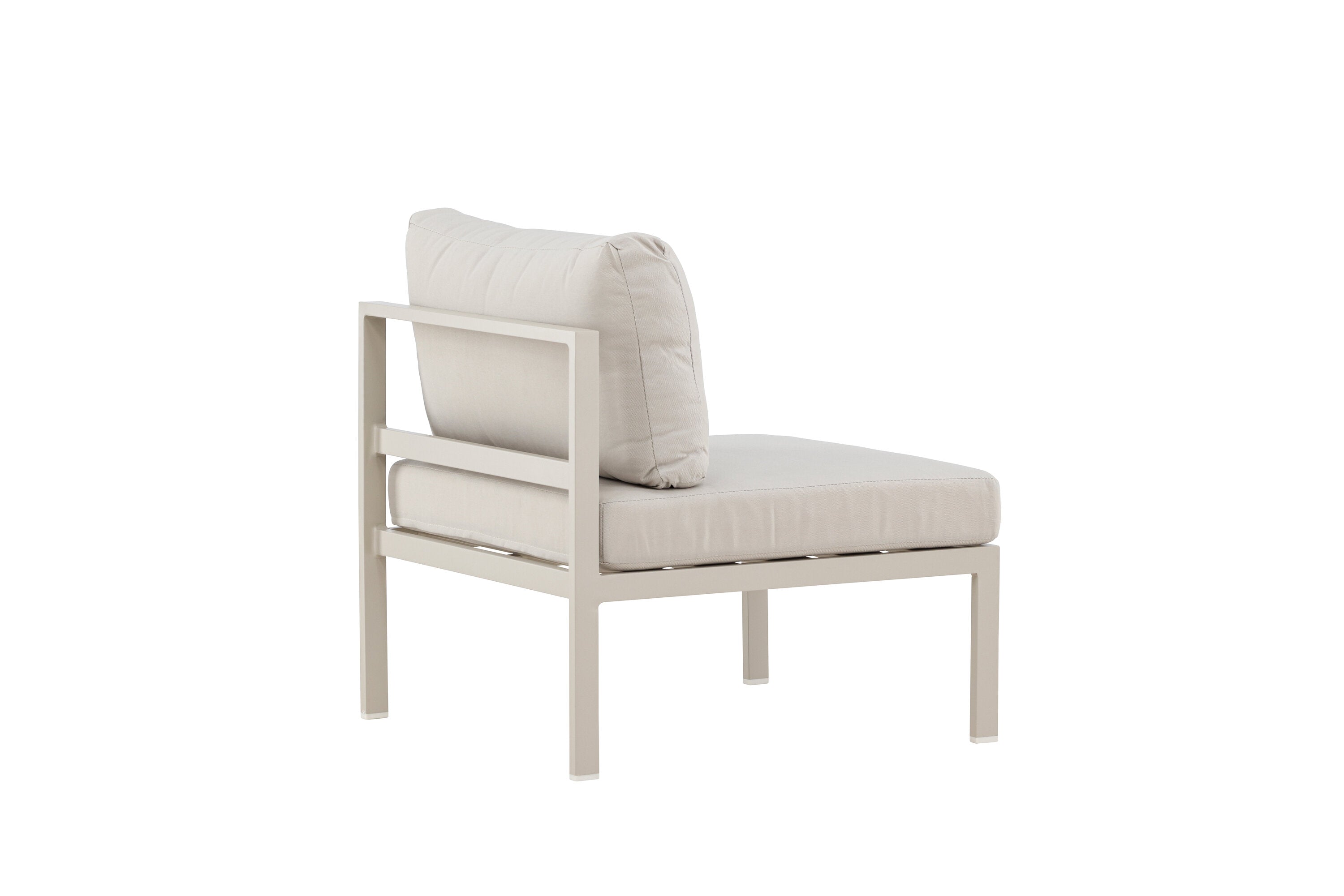 Elegantes Mittelmodul des Copacabana Sofas von Venture Home in Beige, perfekt für gemütliche Lounge-Bereiche und entspannte Zusammenkünfte.