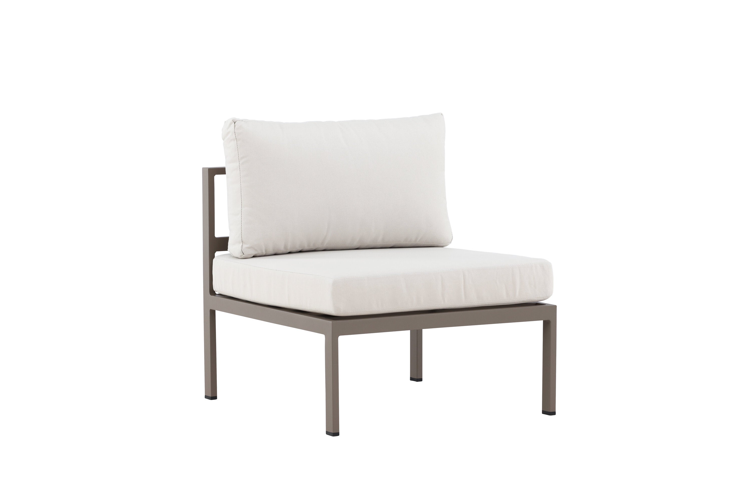 Elegantes Mittelmodul des Copacabana Sofas in sanftem Braun, ideal für gemütliche Lounge-Bereiche von Venture Home.