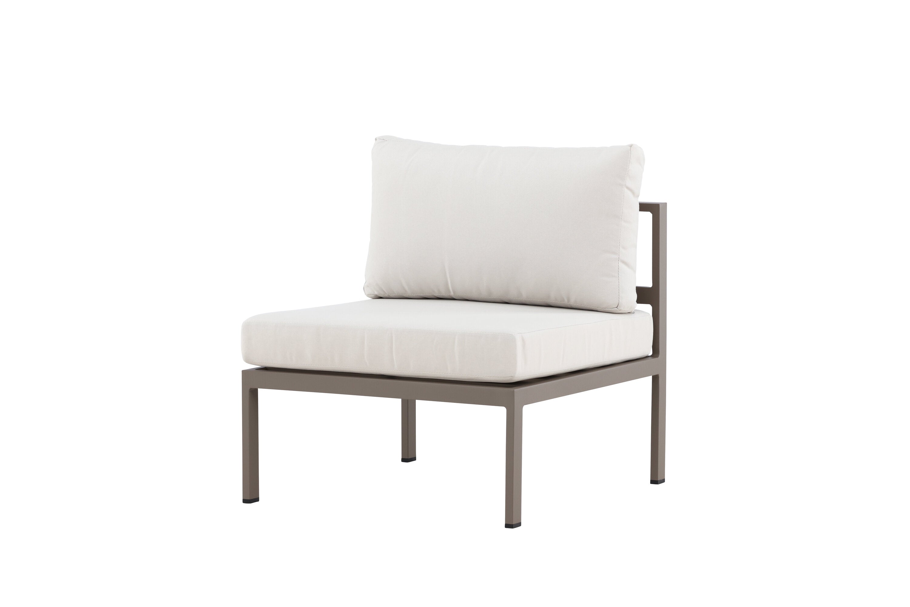 Elegantes Mittelmodul des Copacabana Sofas in sanftem Braun, ideal für gemütliche Lounge-Bereiche von Venture Home.