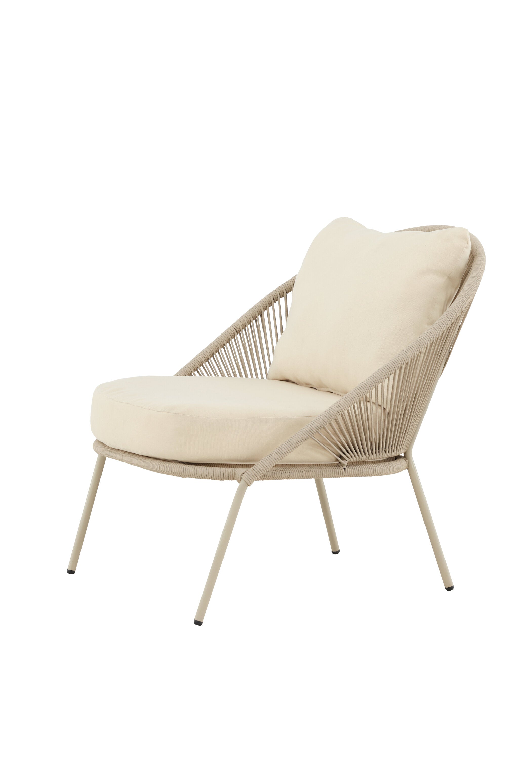 Lindos Loungestuhl in Beige präsentiert im Onlineshop von KAQTU Design AG. Outdoor-Sessel ist von Venture Home