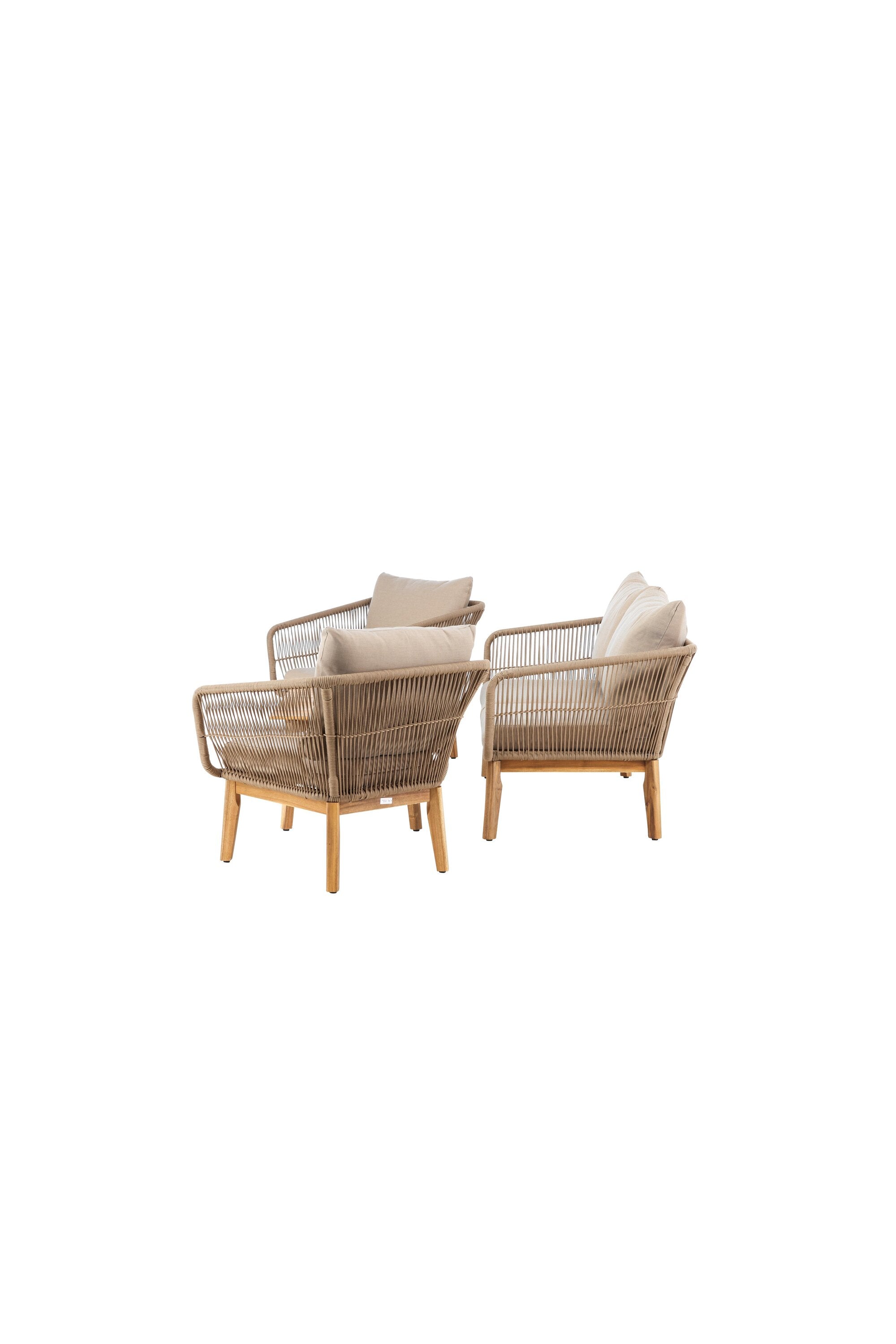Chania Sofa-Set in Braun präsentiert im Onlineshop von KAQTU Design AG. Loungeset ist von Venture Home