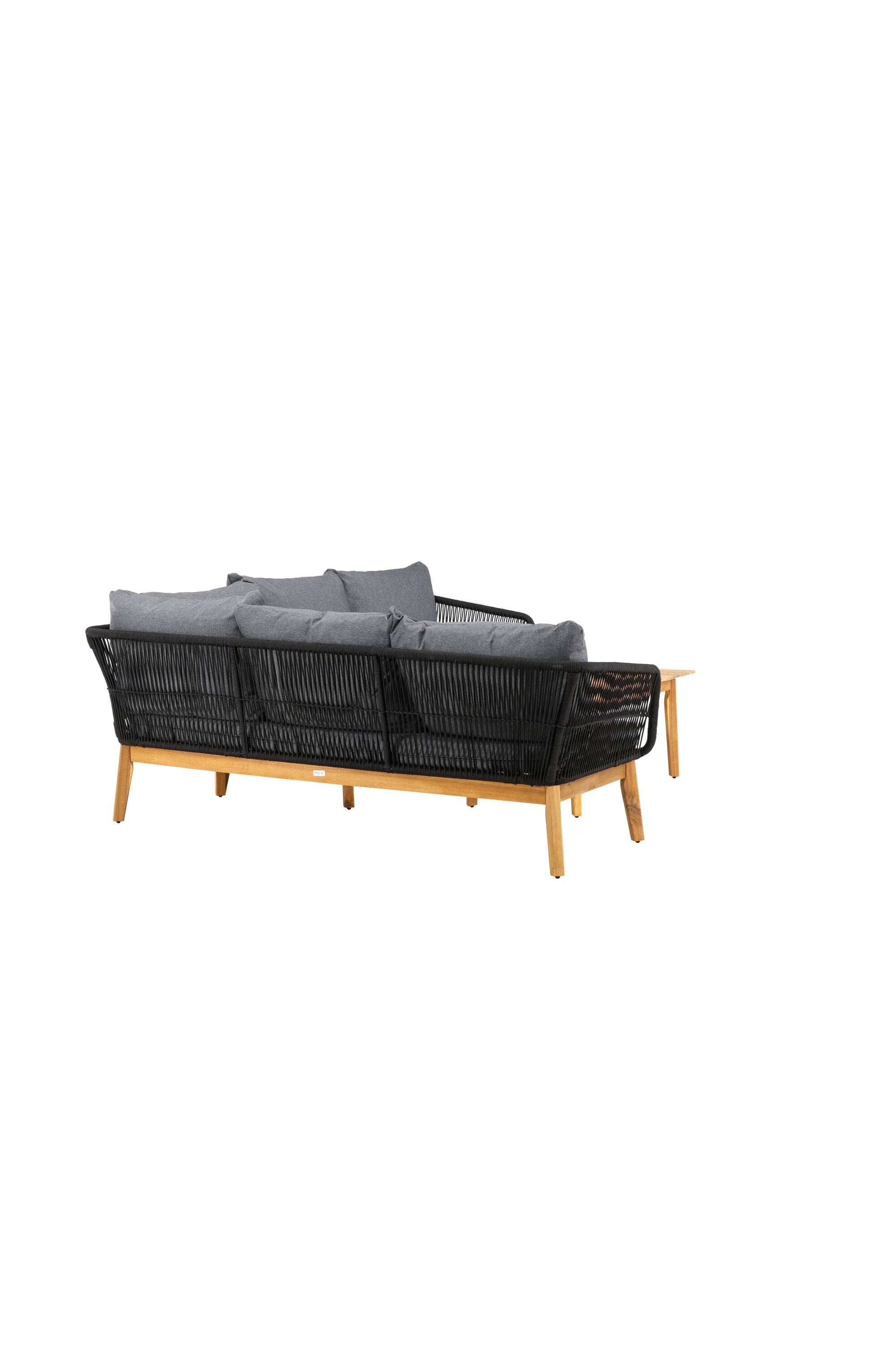 Chania Ecksofa-Set in Schwarz präsentiert im Onlineshop von KAQTU Design AG. Loungeset ist von Venture Home