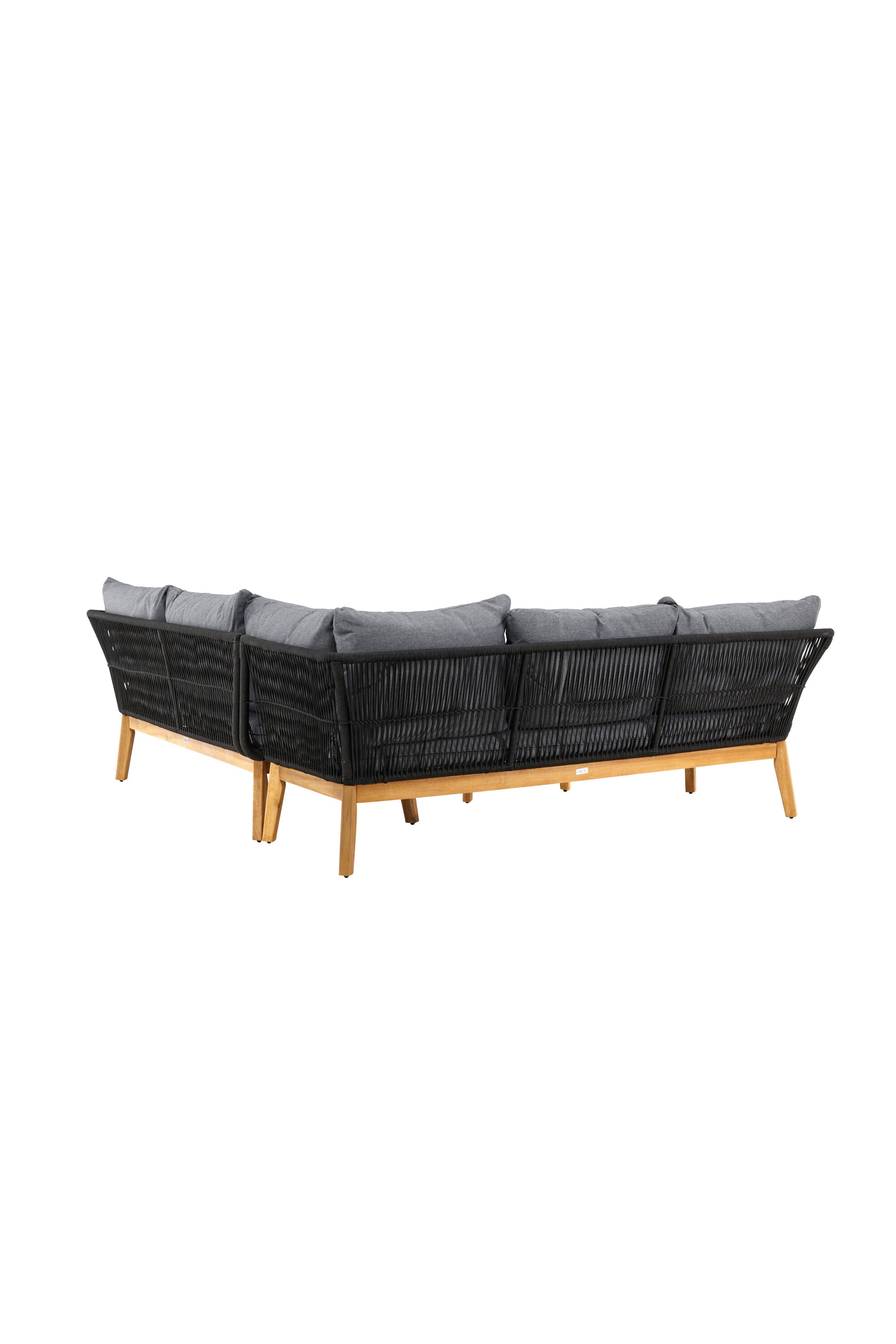 Chania Ecksofa-Set in Schwarz präsentiert im Onlineshop von KAQTU Design AG. Loungeset ist von Venture Home