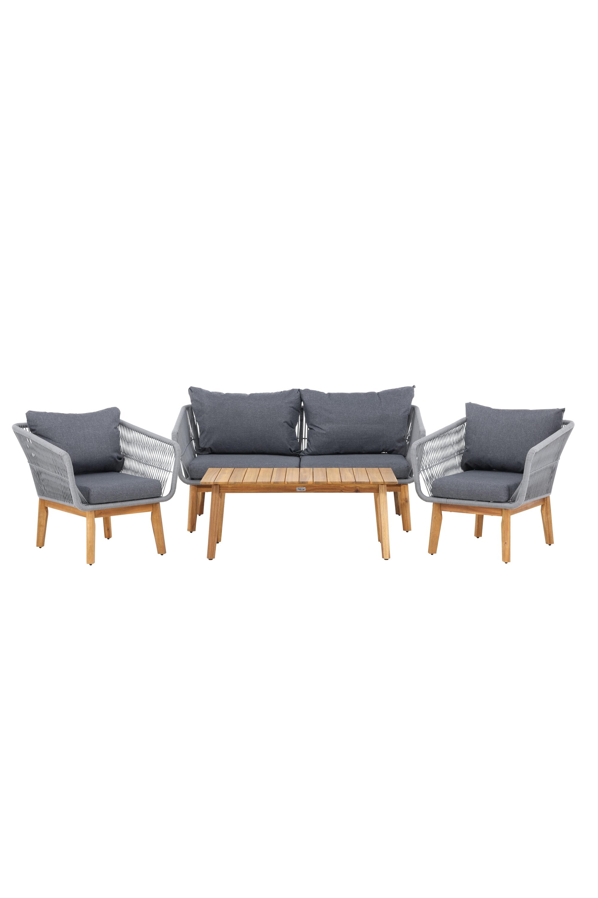 Chania Sofa-Set in Grau präsentiert im Onlineshop von KAQTU Design AG. Loungeset ist von Venture Home