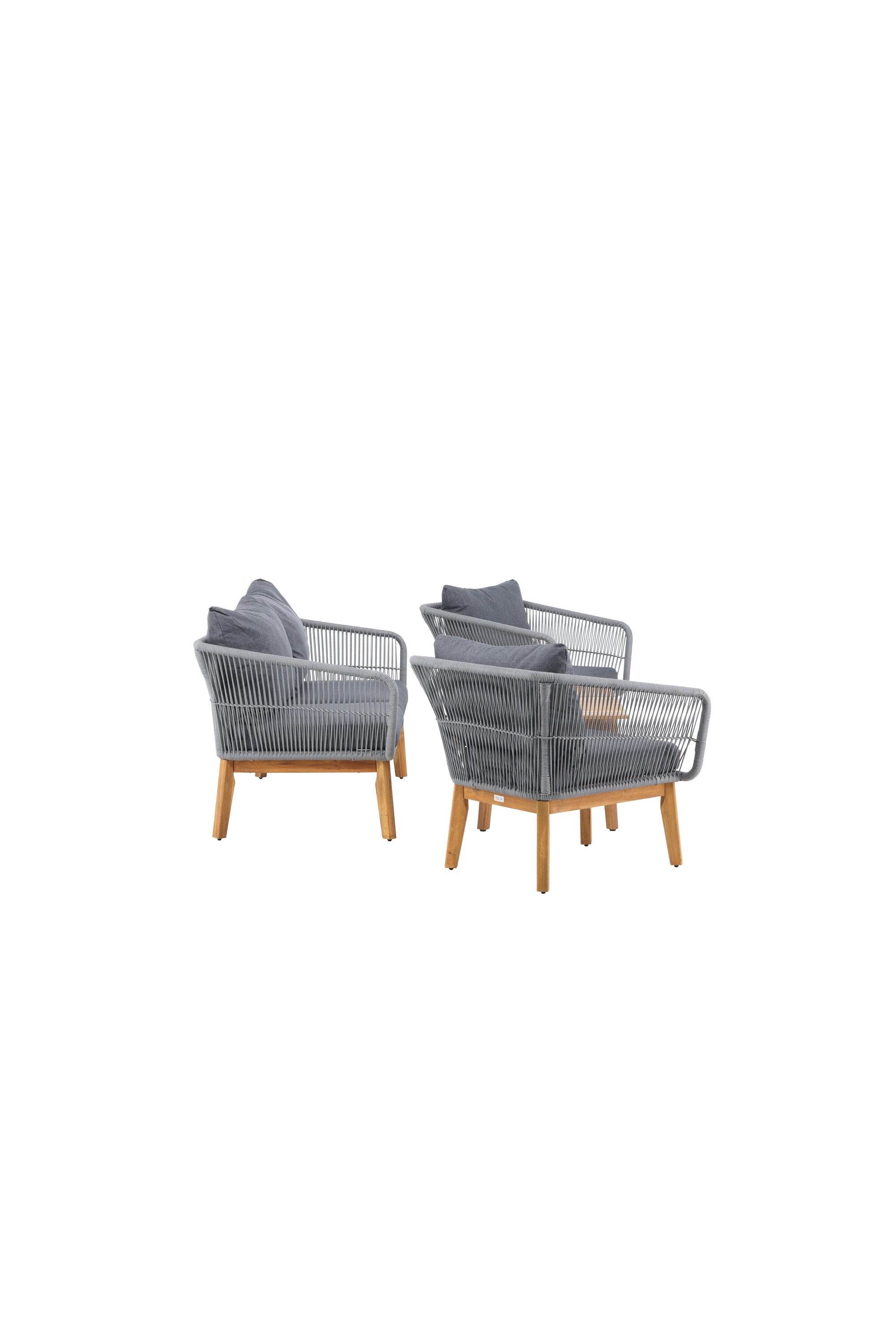 Chania Sofa-Set in Grau präsentiert im Onlineshop von KAQTU Design AG. Loungeset ist von Venture Home
