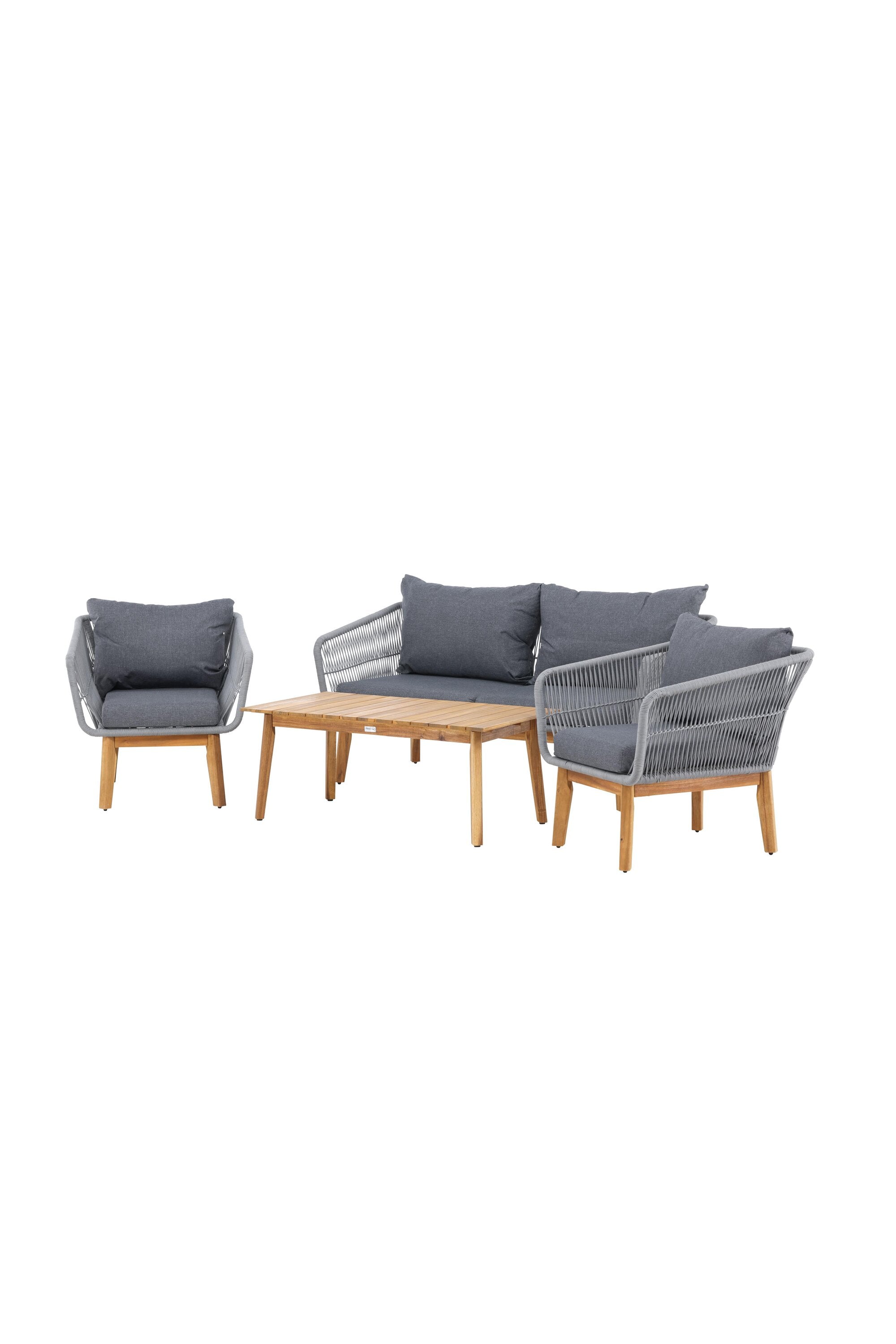 Chania Sofa-Set in Grau präsentiert im Onlineshop von KAQTU Design AG. Loungeset ist von Venture Home