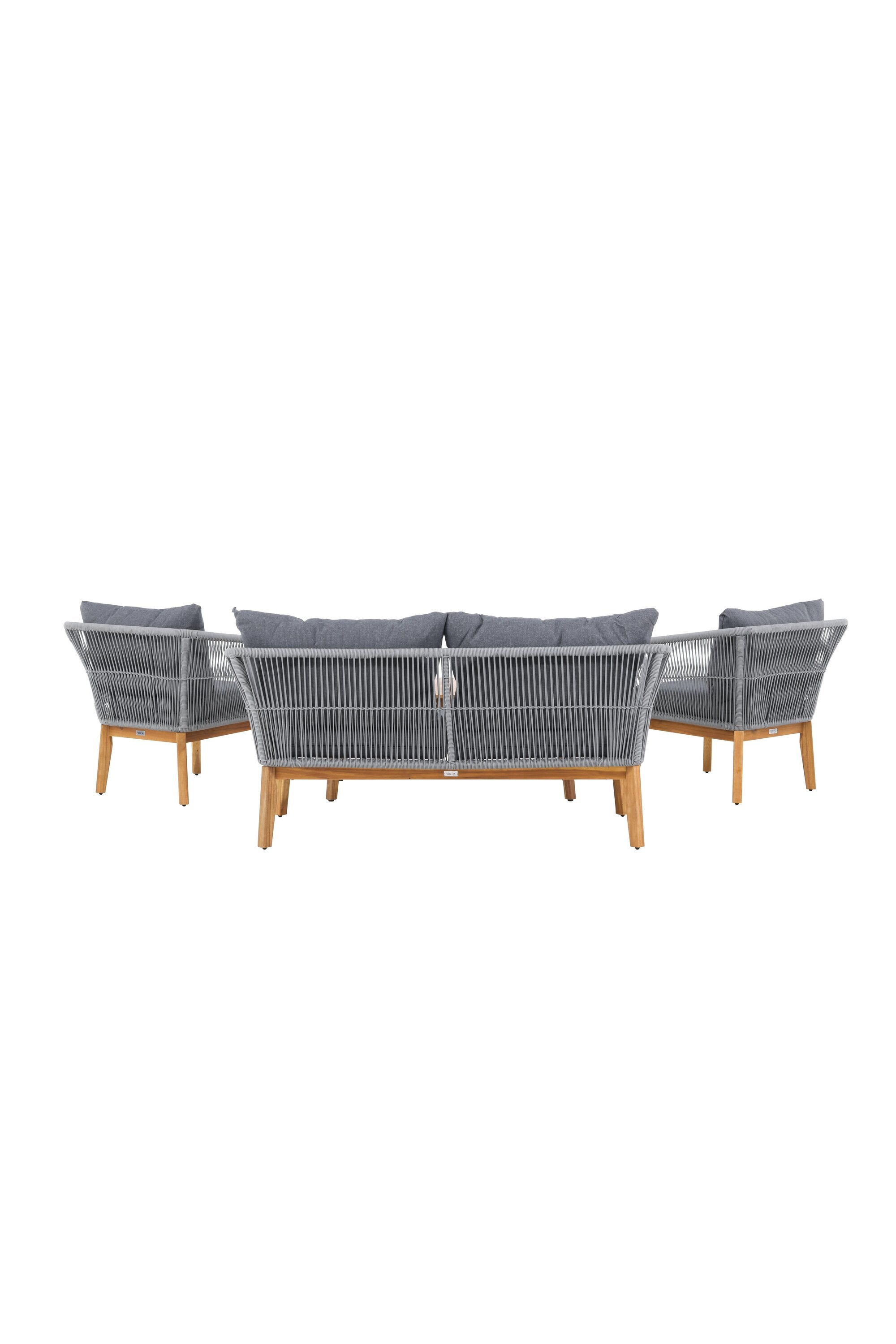 Chania Sofa-Set in Grau präsentiert im Onlineshop von KAQTU Design AG. Loungeset ist von Venture Home