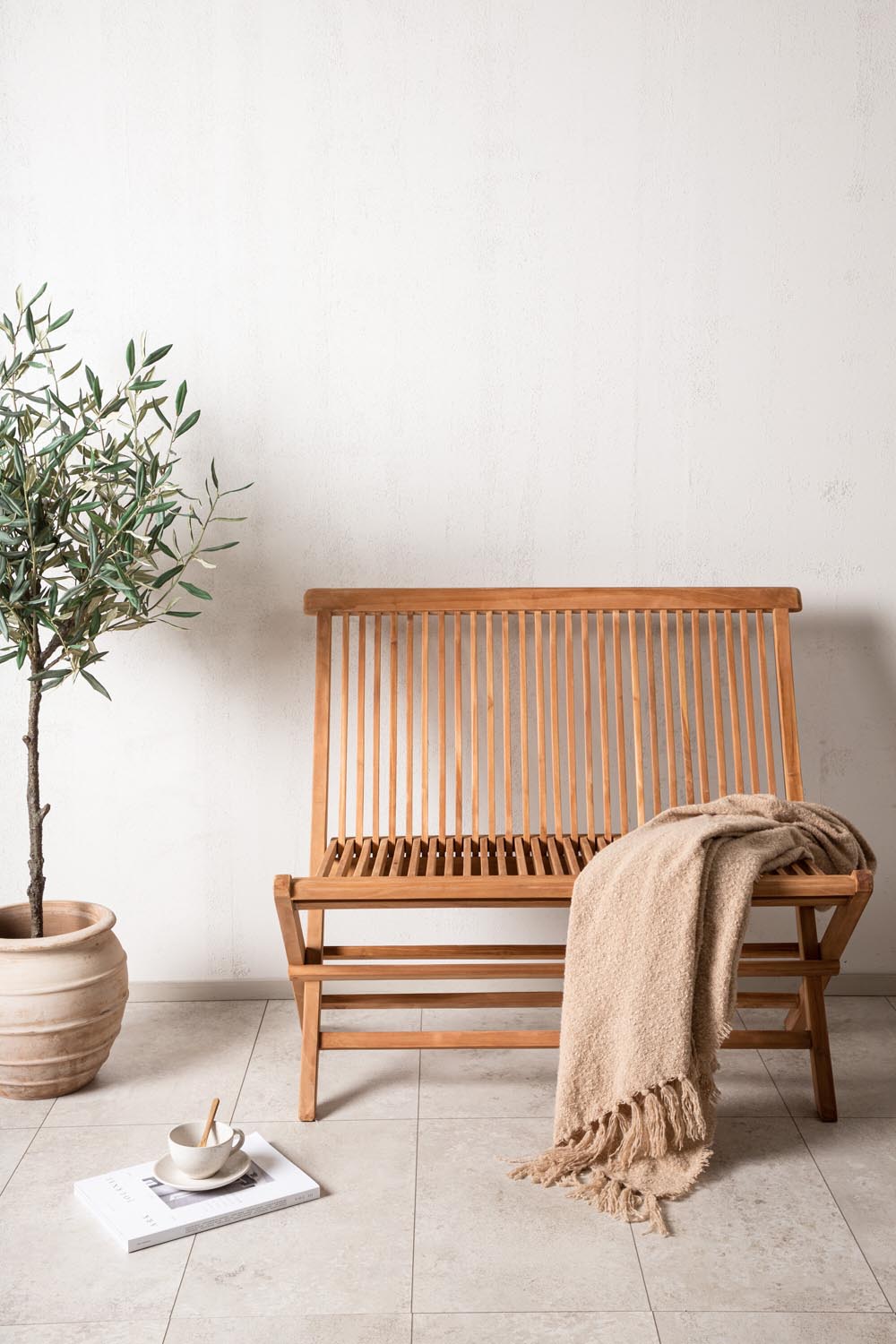 Ghana Bank Sofa in Natur präsentiert im Onlineshop von KAQTU Design AG. Sitzbank ist von Venture Home